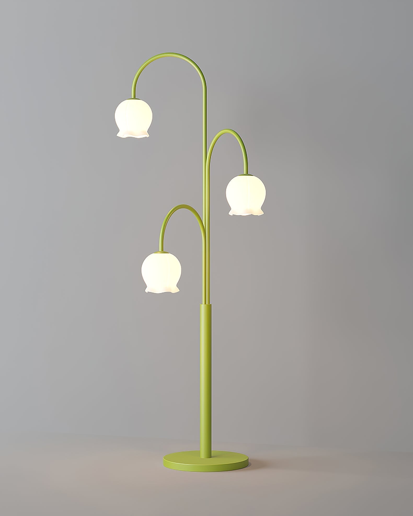 Bell Orchid Floor Lamp - Lamp Copper