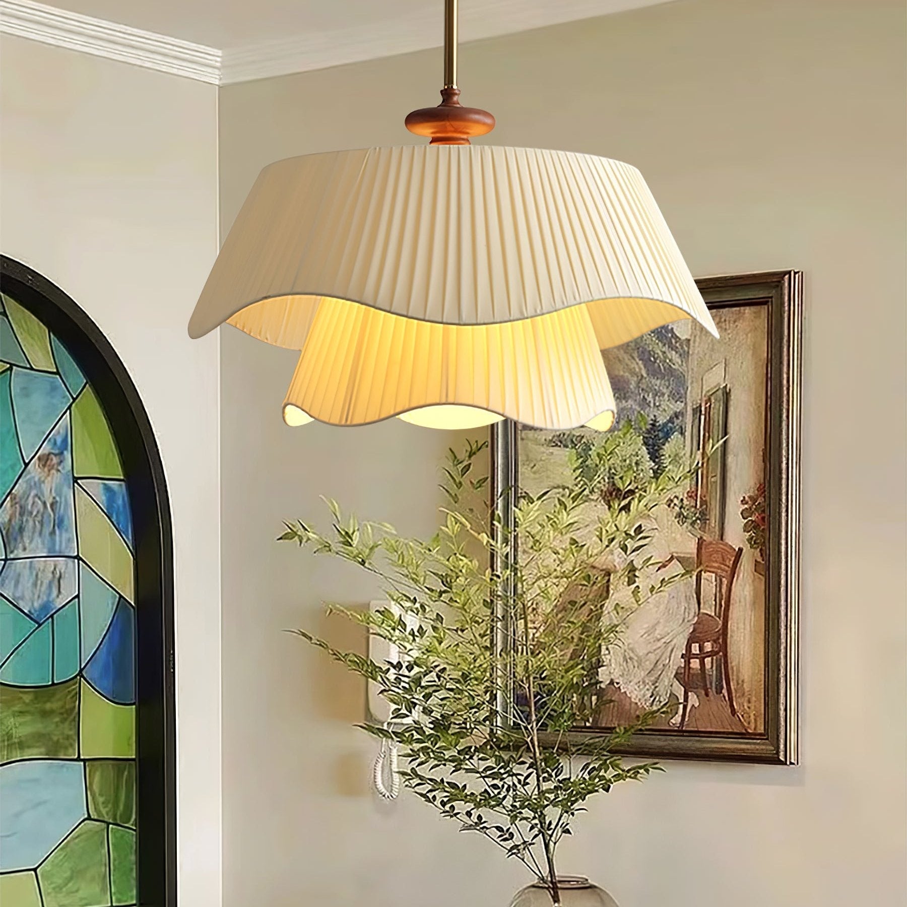 Aphais Premium Elegance Wood Metal Pendant Lamp - Blowlighting