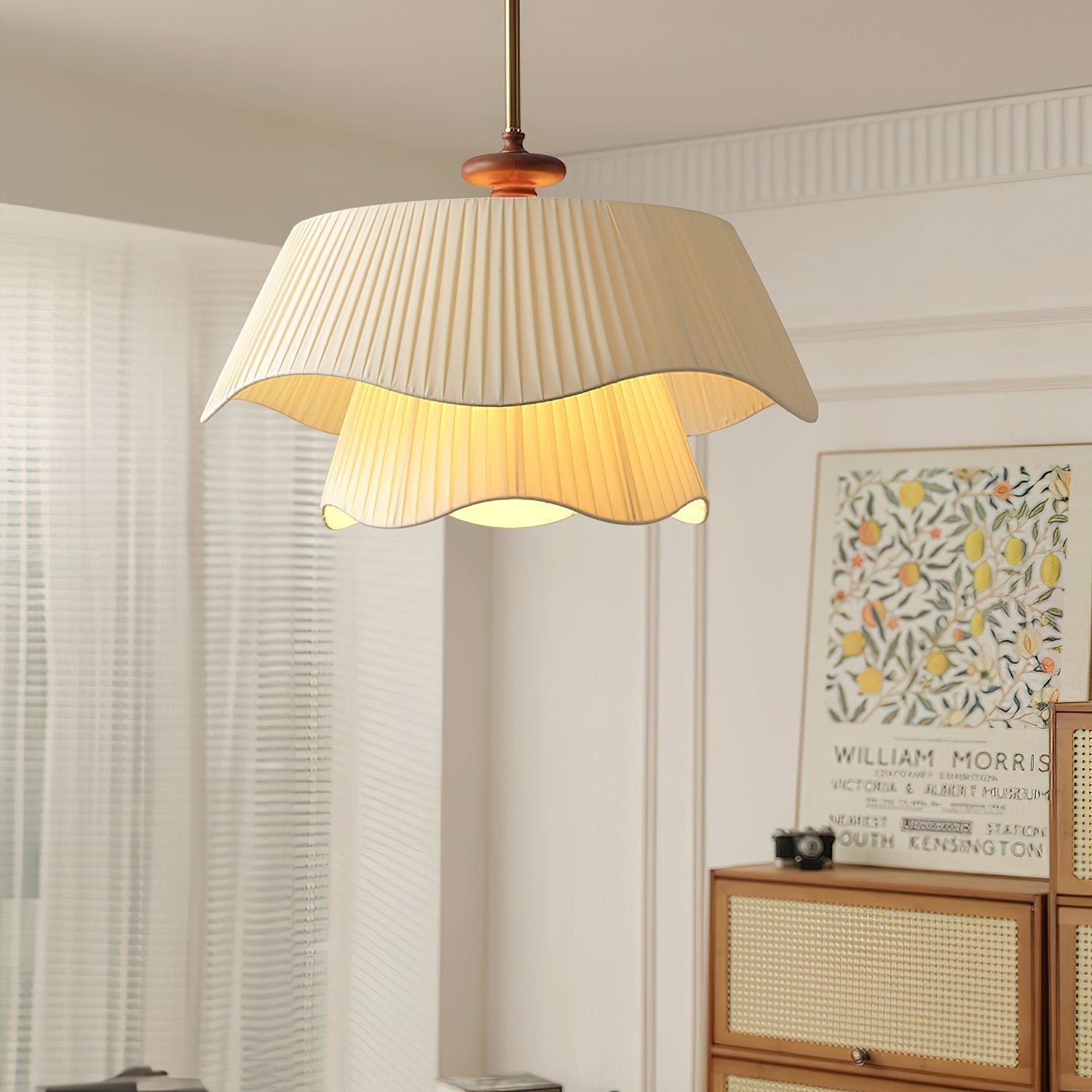 Aphais Premium Elegance Wood Metal Pendant Lamp - Blowlighting