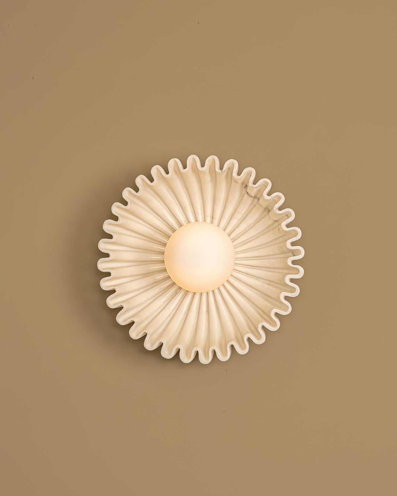 Wall Lamp Ceramics and Glass Dark Green White Black Beige Sculptural - Letslighting