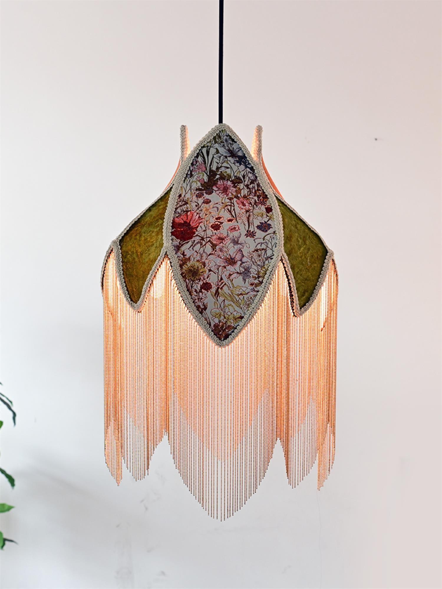 Bette Fringed Pendant Lamp - Blowlighting