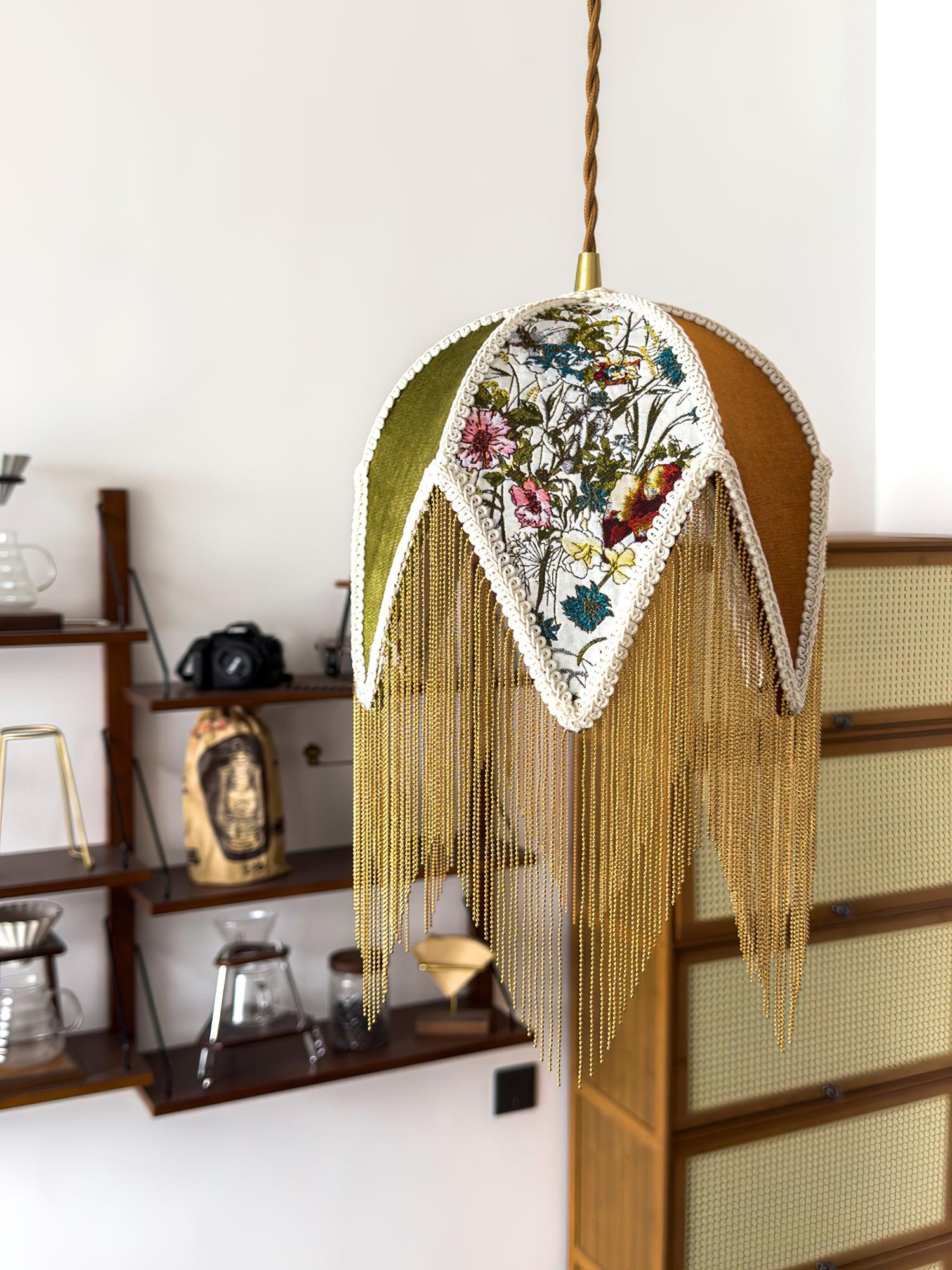 Bette Fringed Pendant Lamp - Blowlighting
