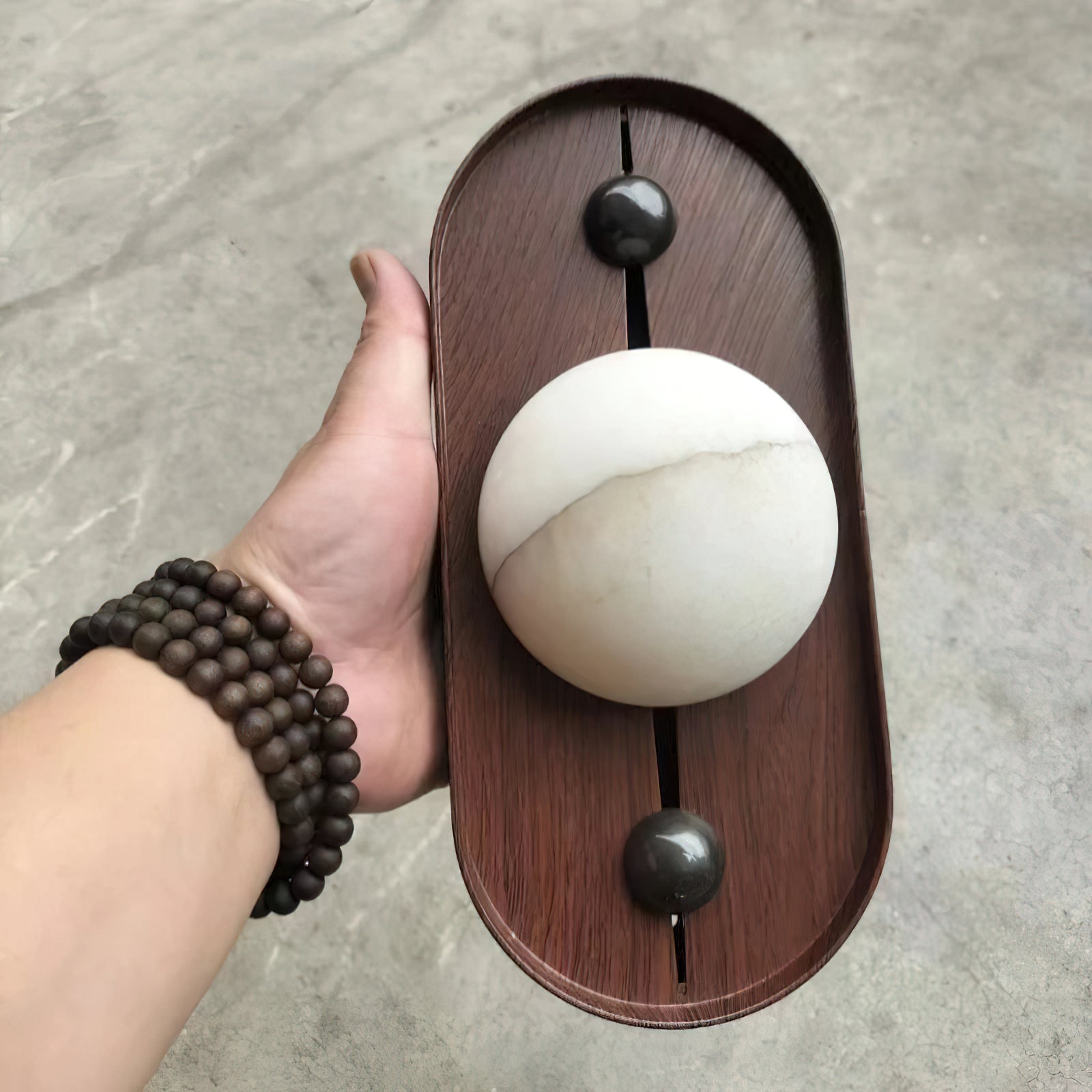 Gloruvyu Individual Creativity Metal Alabaster Wall Lamp - Lamp Copper