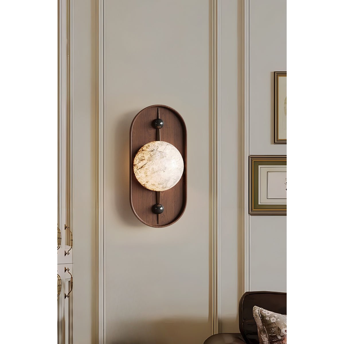 Mylaearae Orb Alabaster Wall Light - Blowlighting