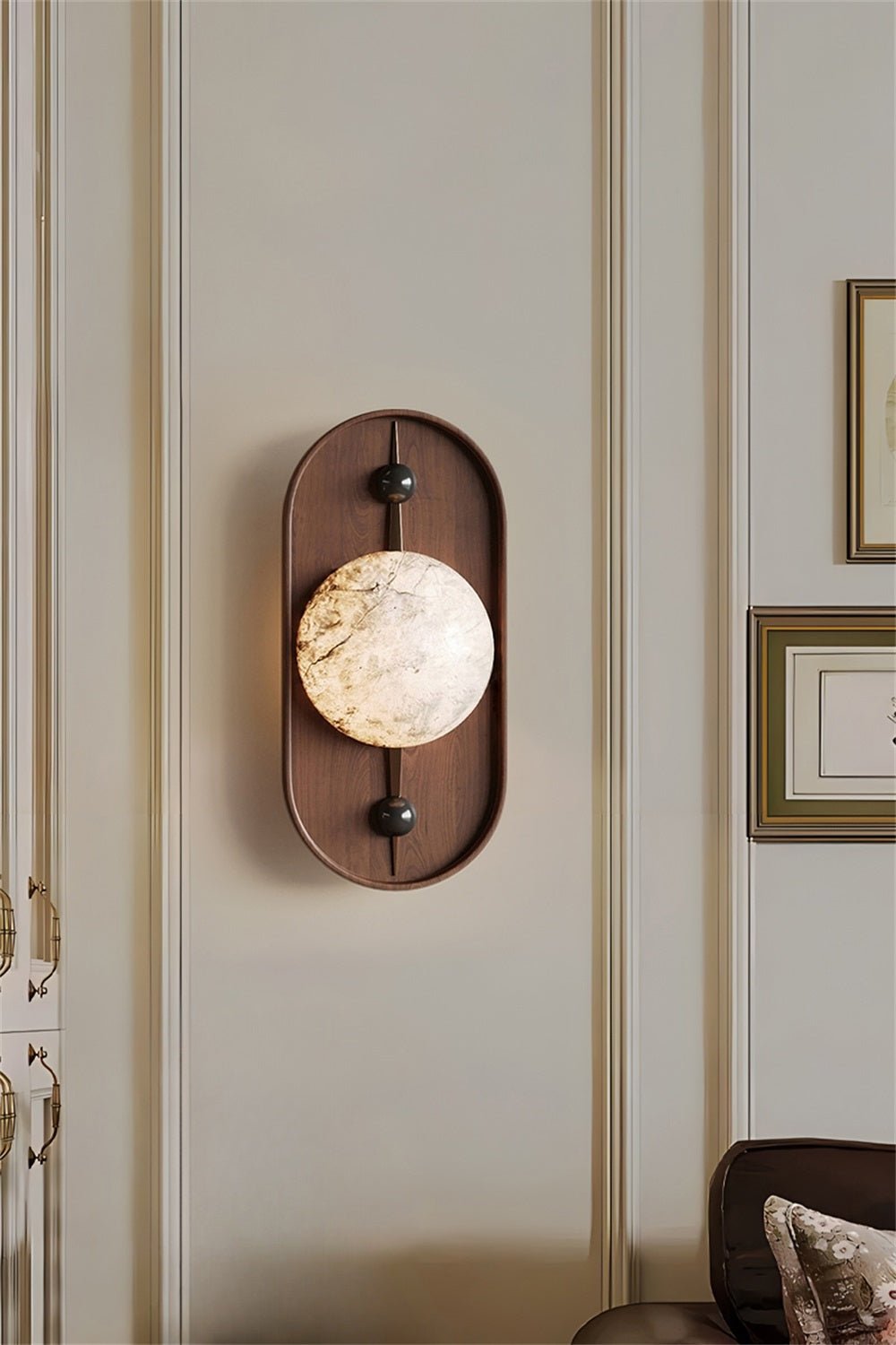 Mylaearae Orb Alabaster Wall Light - Blowlighting
