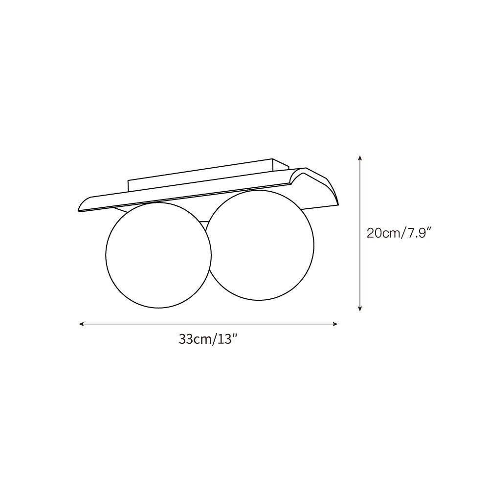 Bianca Globe Modern Minimalist Travertine Glass Ceiling Lamp - Lamp Copper