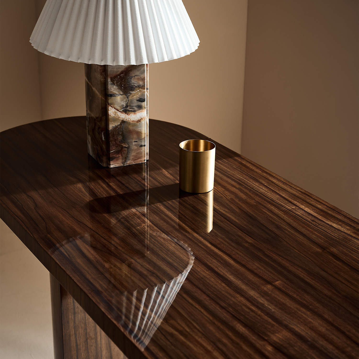 Bianca Marble Table Lamp - Lamp Copper