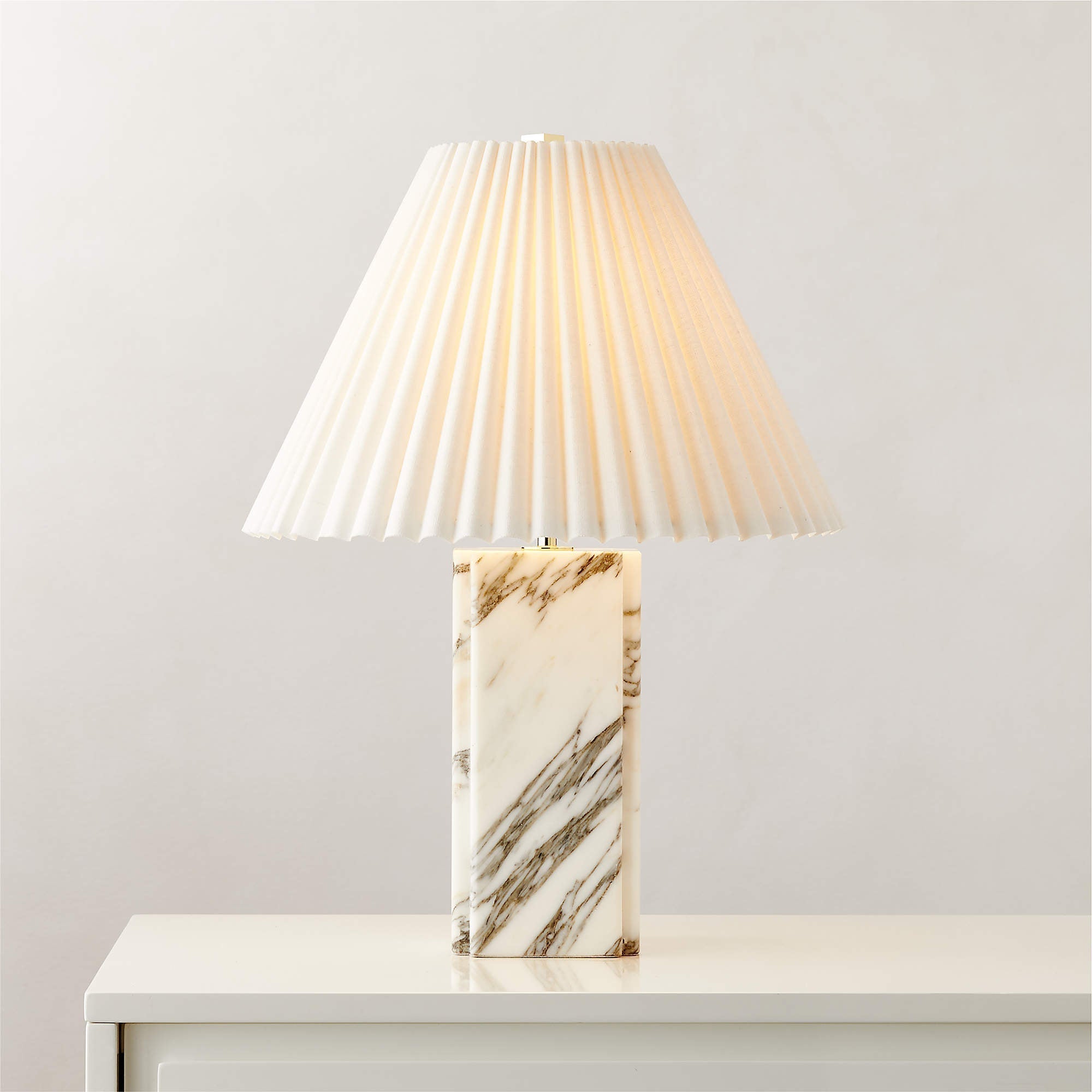 Bianca Marble Table Lamp - Lamp Copper