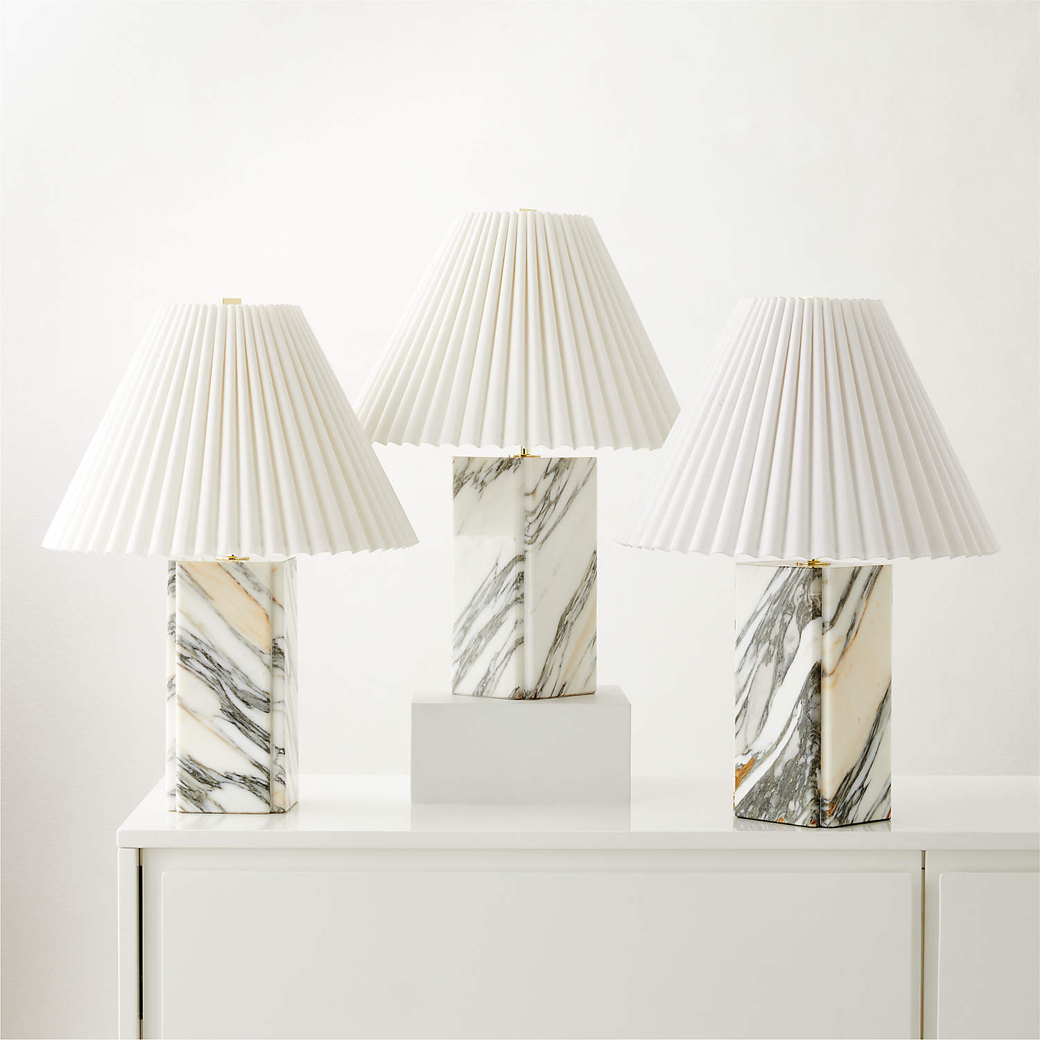 Bianca Marble Table Lamp - Lamp Copper