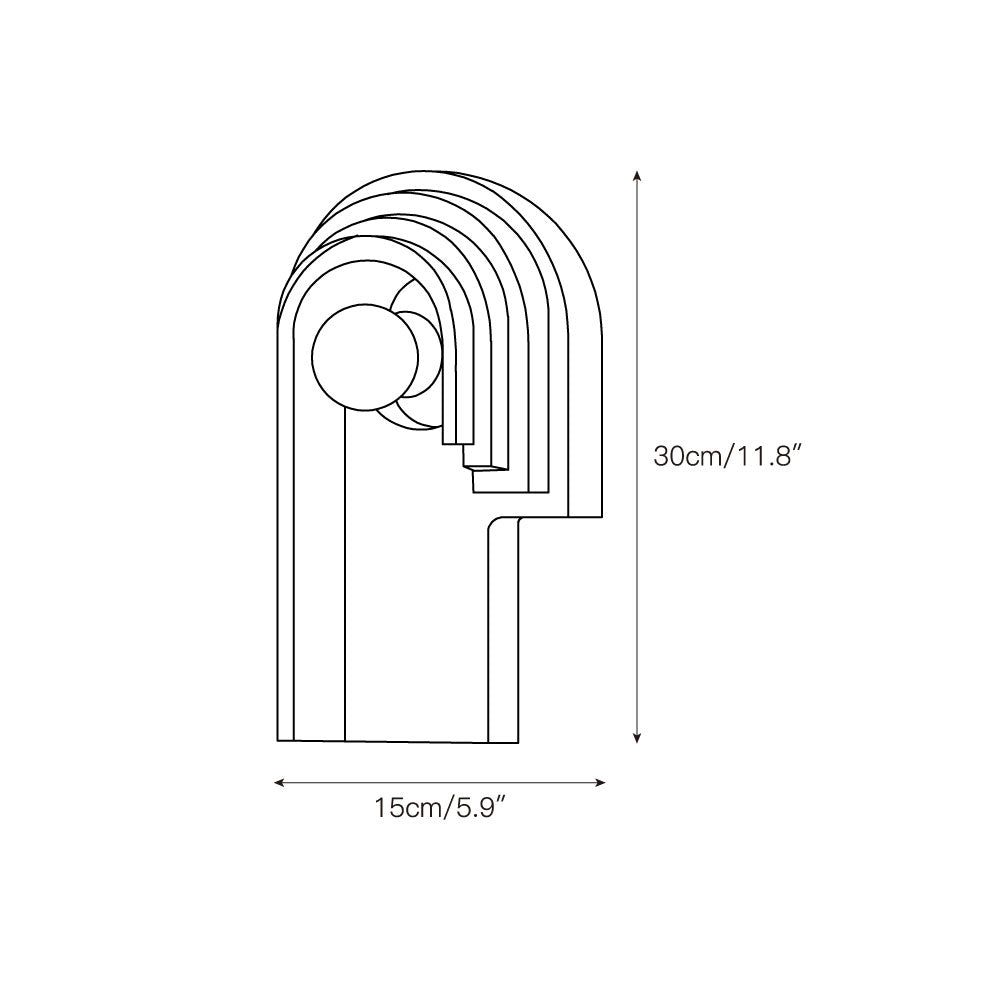 Mjolkuvyh Modern Minimalist Travertine Wall Lamp - Lamp Copper