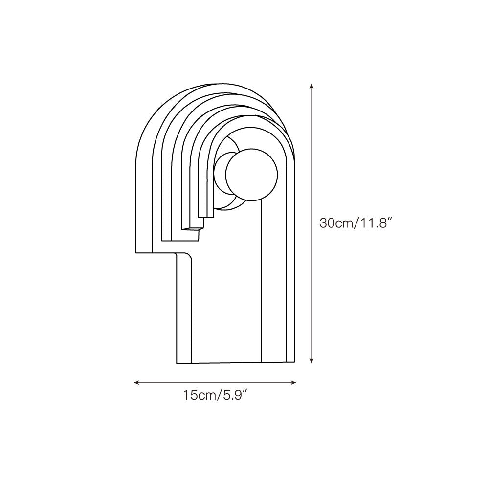 Mjolkuvyh Modern Minimalist Travertine Wall Lamp - Lamp Copper