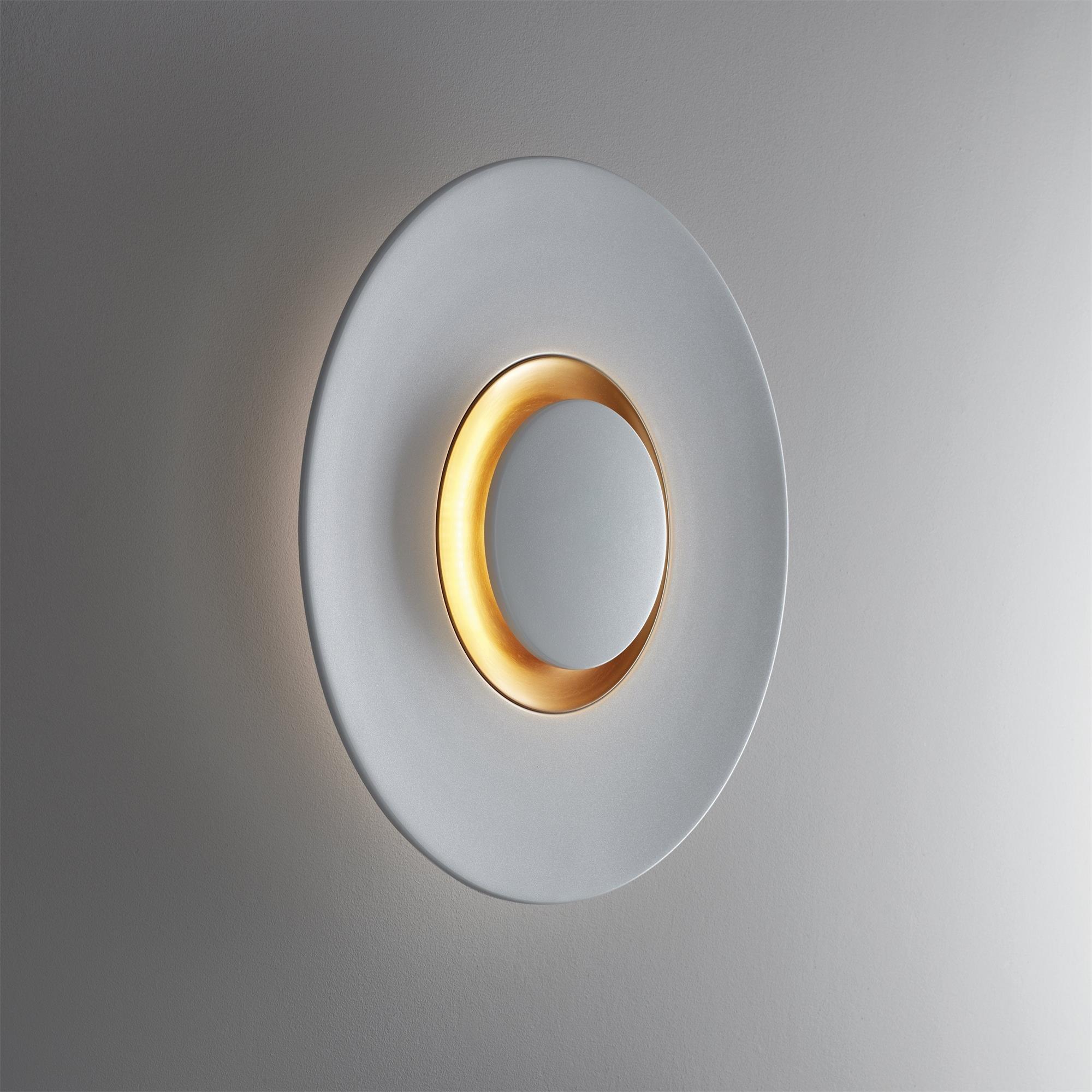 Wall Light Metal Halo Integrated LED Gold Ring Modern Minimalist - Letslighting