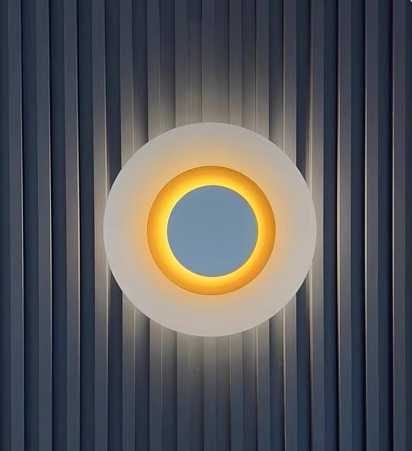 Wall Light Metal Halo Integrated LED Gold Ring Modern Minimalist - Letslighting