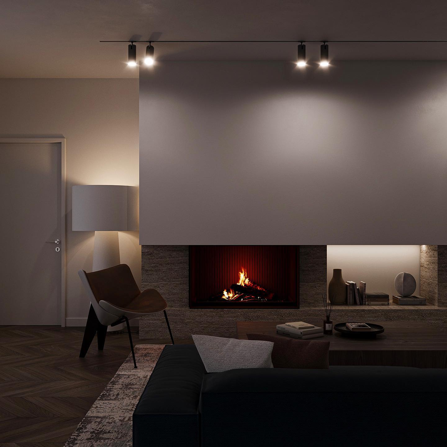 Big Shadow Floor Light - Lamp Copper