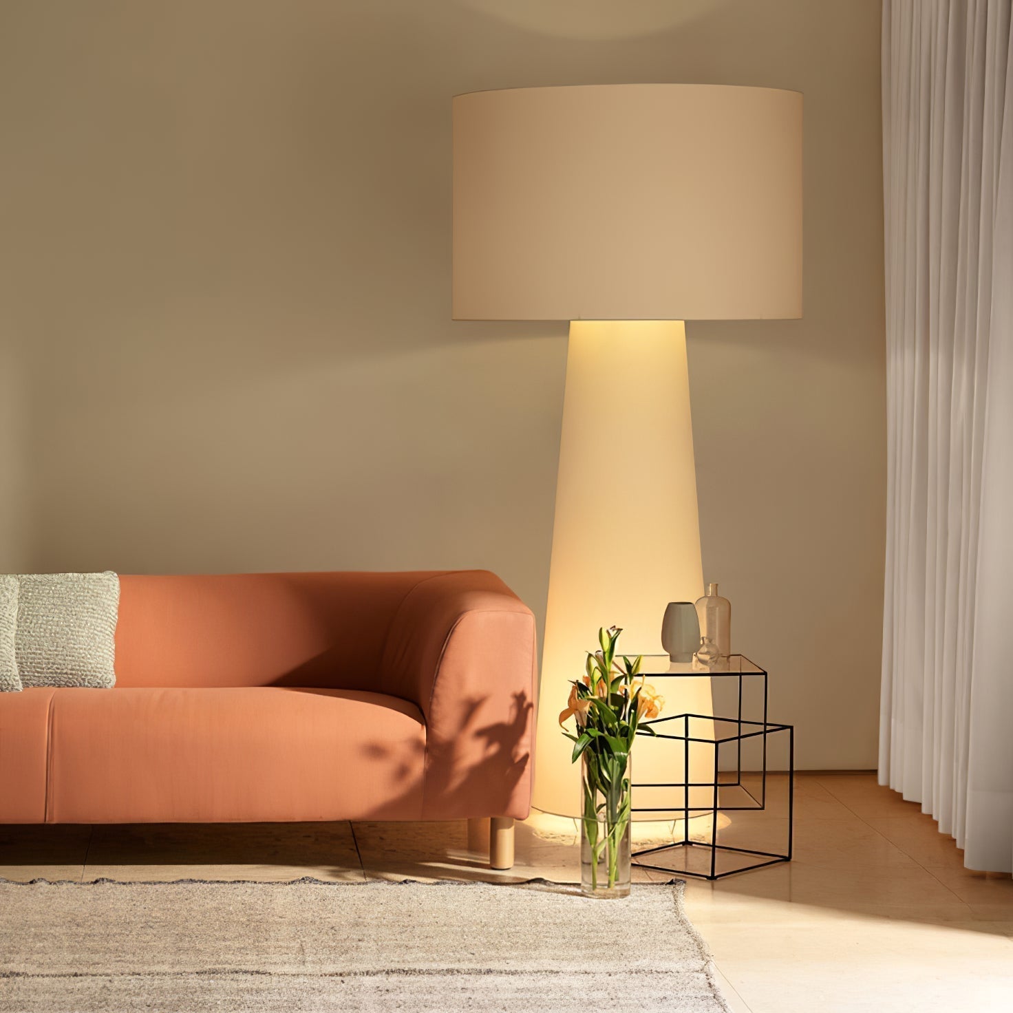 Big Shadow Floor Light - Lamp Copper