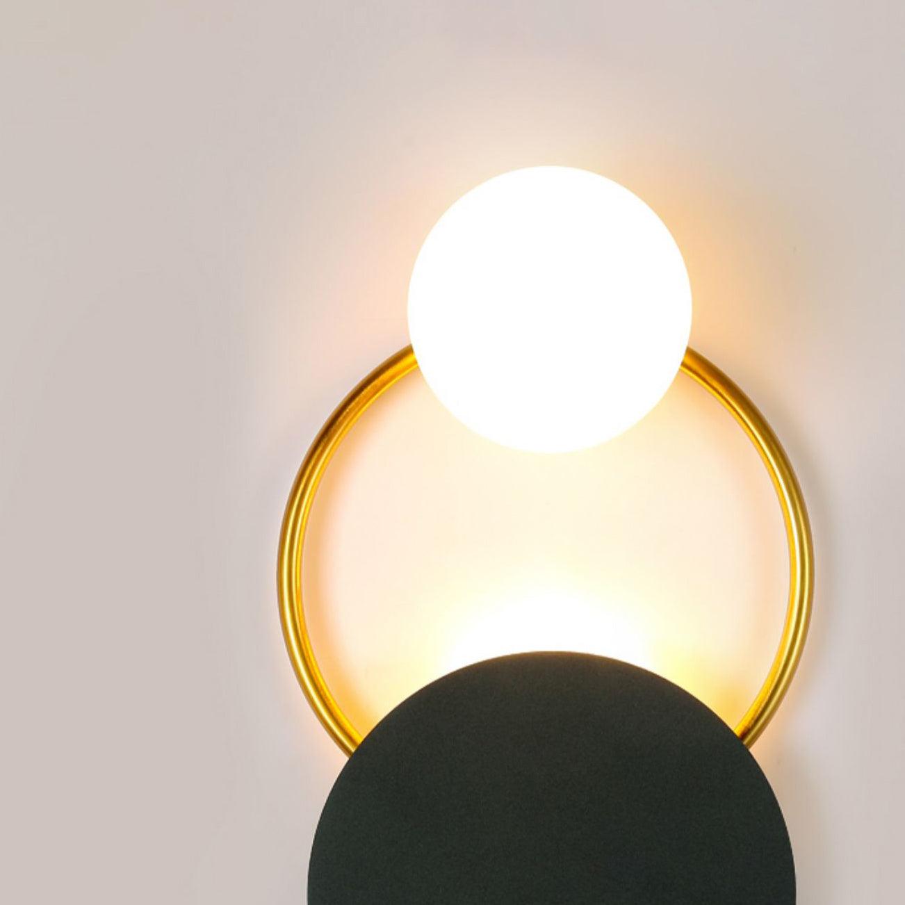 Arisha Moderno LED Triplo Anelli Metallo Vetro Applique