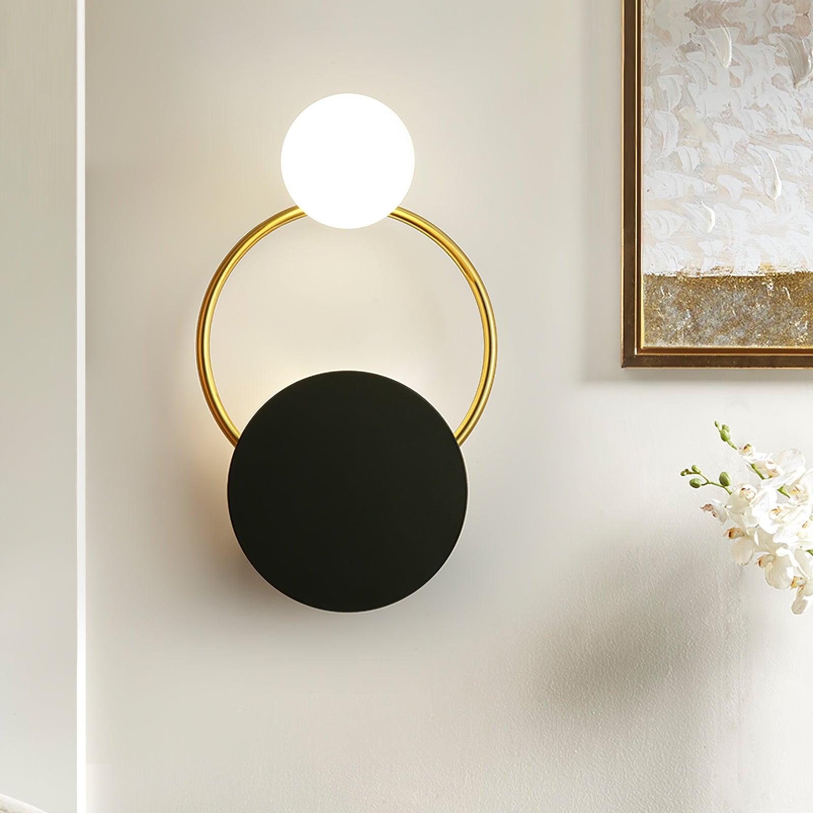 Arisha Moderno LED Triplo Anelli Metallo Vetro Applique