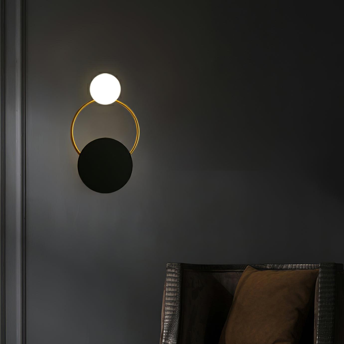Arisha Moderno LED Triplo Anelli Metallo Vetro Applique