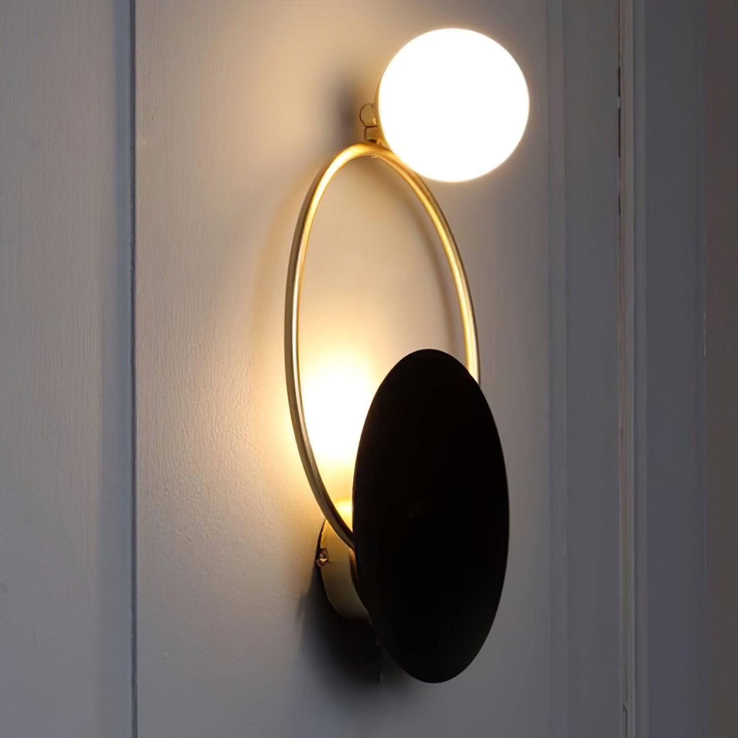 Arisha Moderno LED Triplo Anelli Metallo Vetro Applique