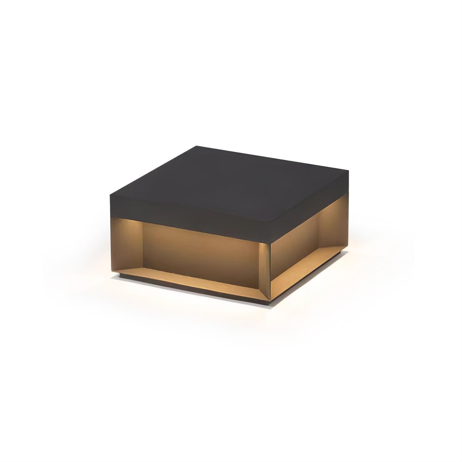 Black Box Outdoor Post Light - Lamp Copper