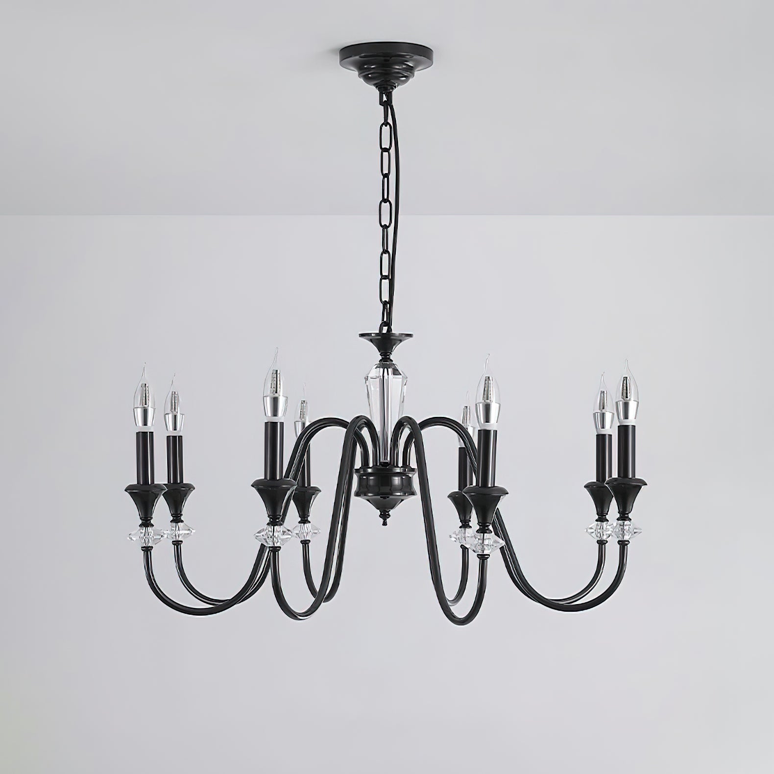 Noir Candelabra Chandelier - Blowlighting