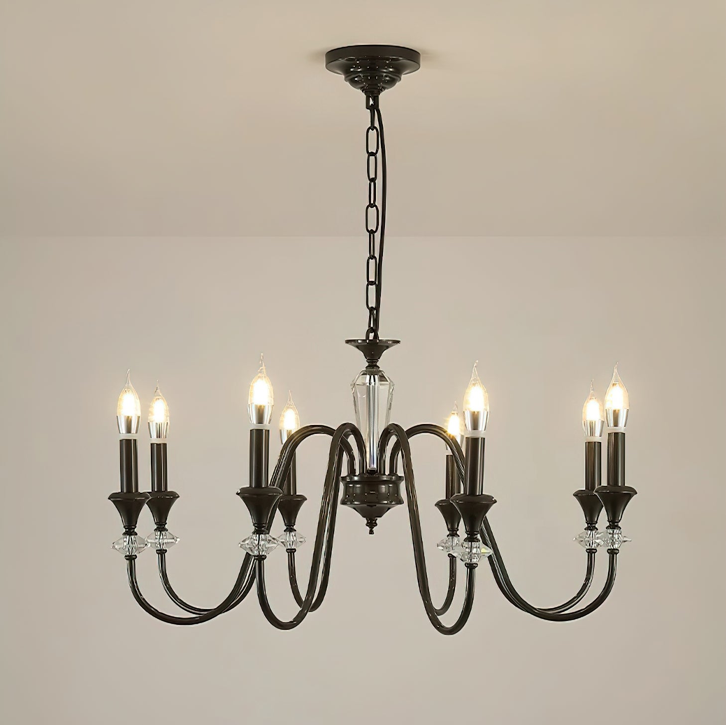 Noir Candelabra Chandelier - Blowlighting