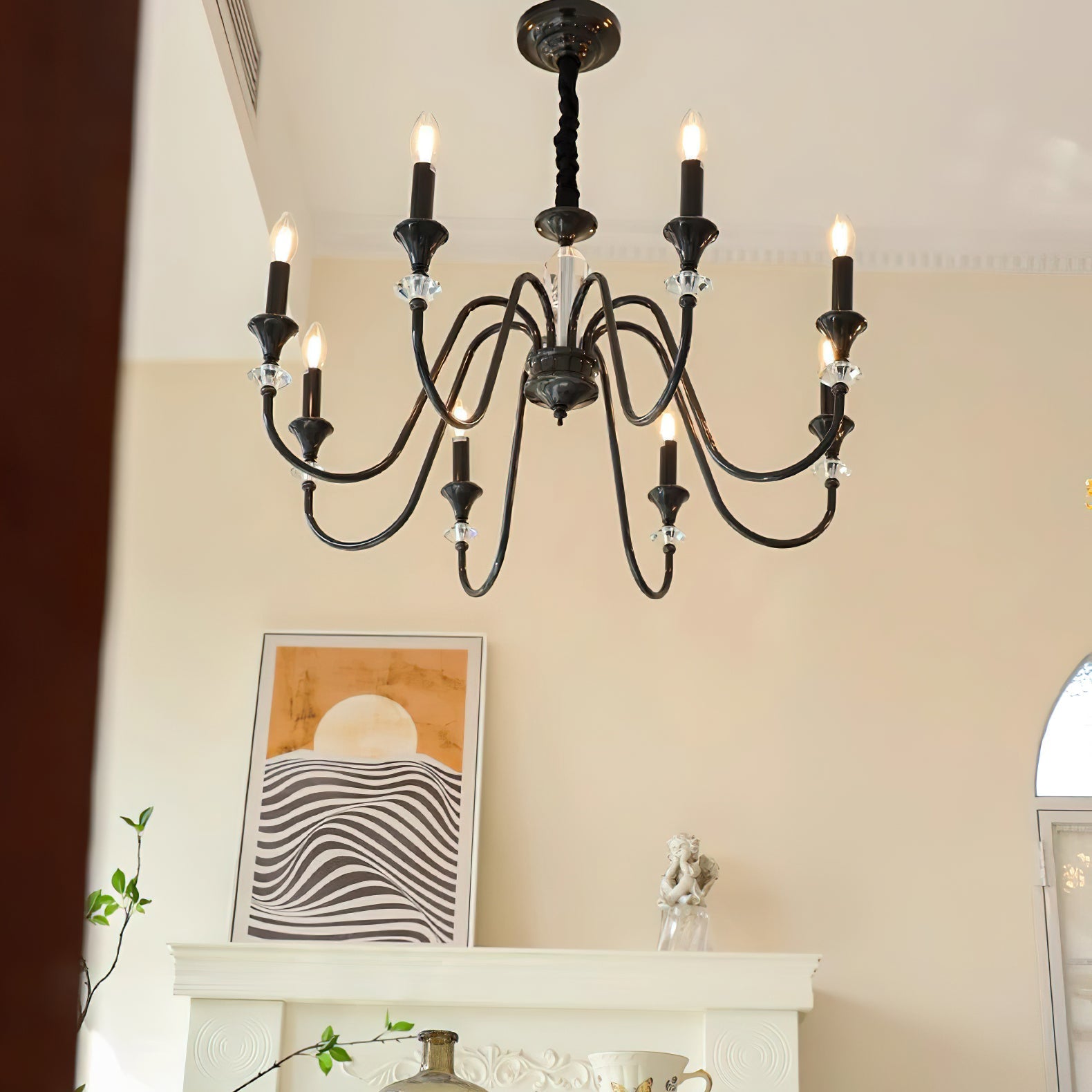 Noir Candelabra Chandelier - Blowlighting