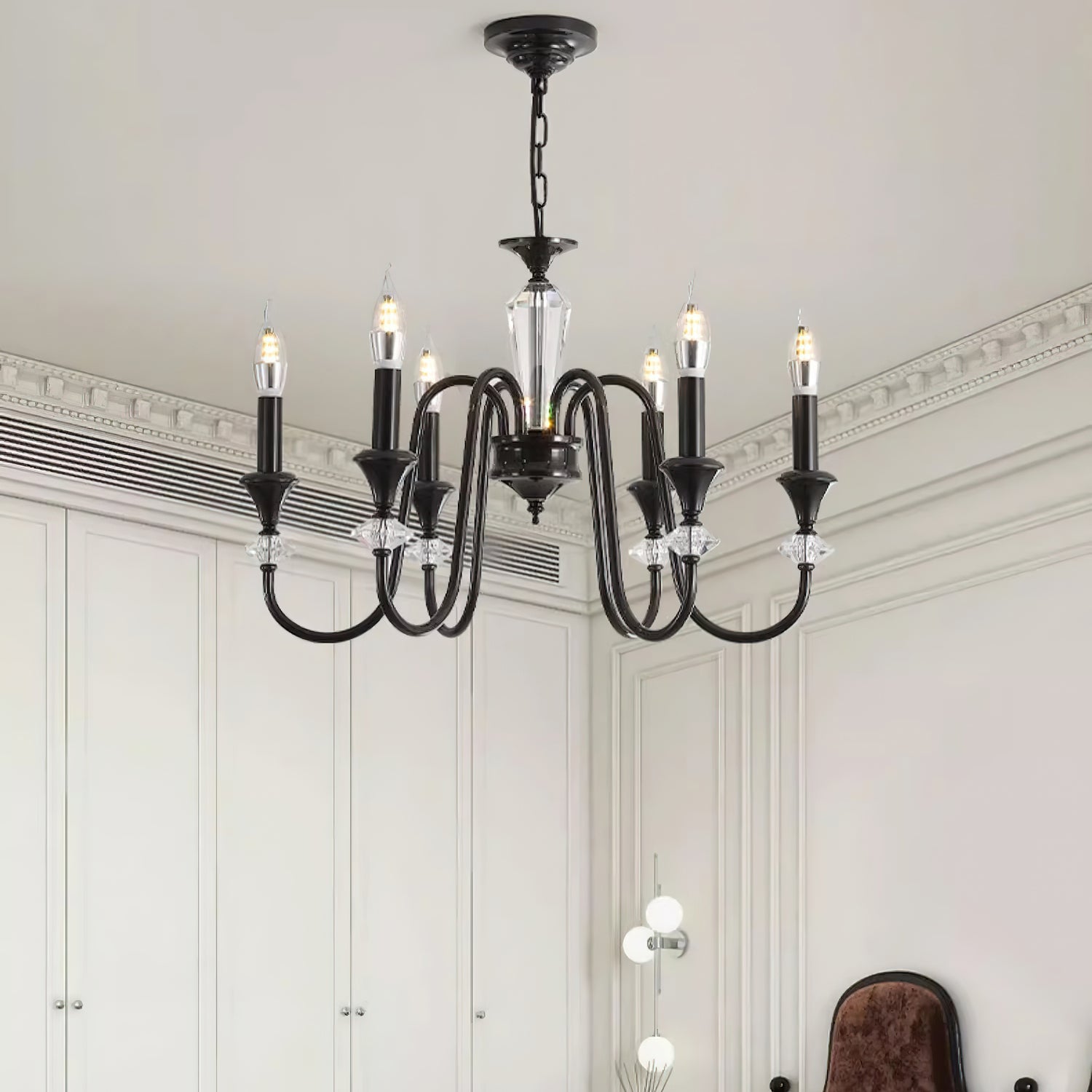 Noir Candelabra Chandelier - Blowlighting