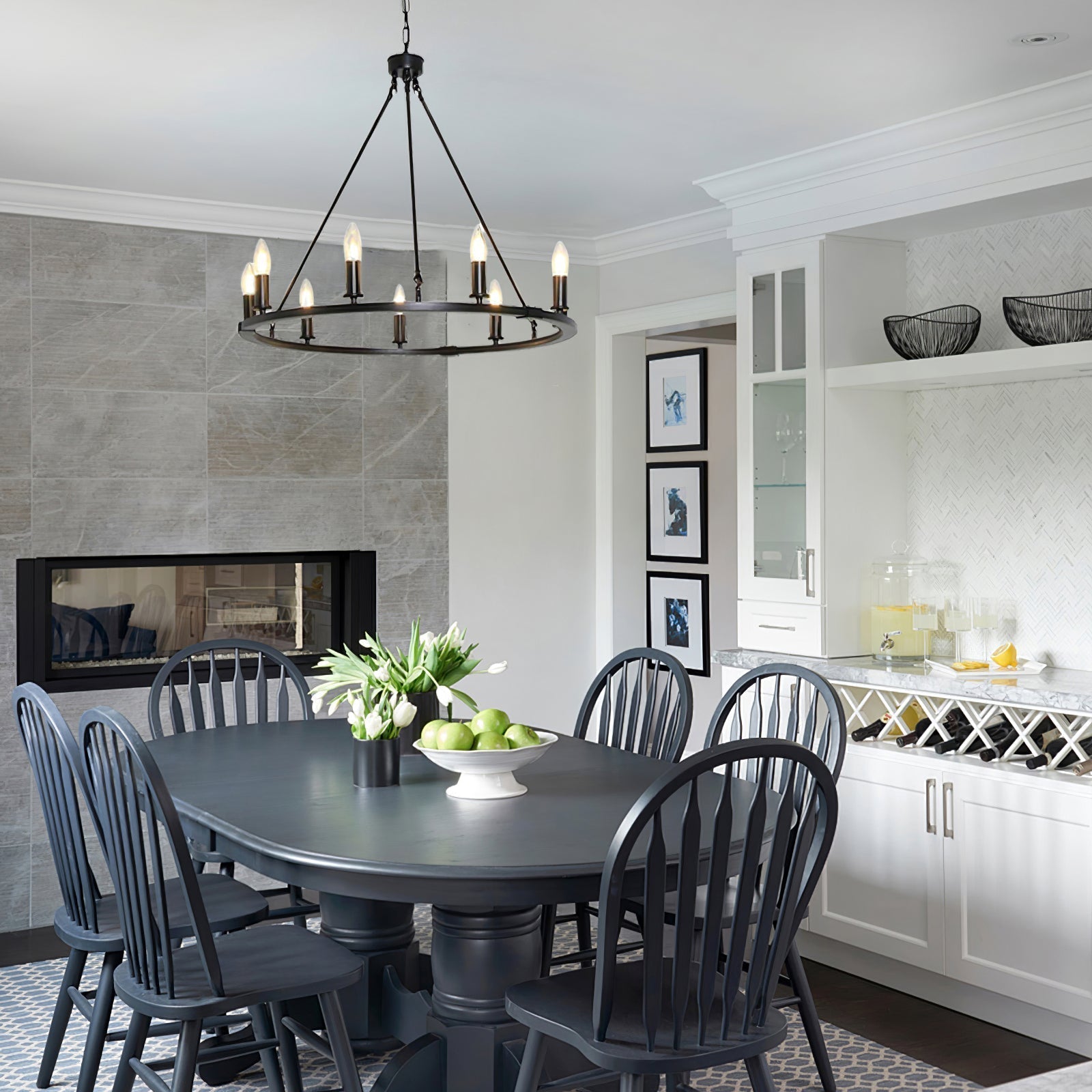 Isoran Industrial Iron Chandelier - Blowlighting