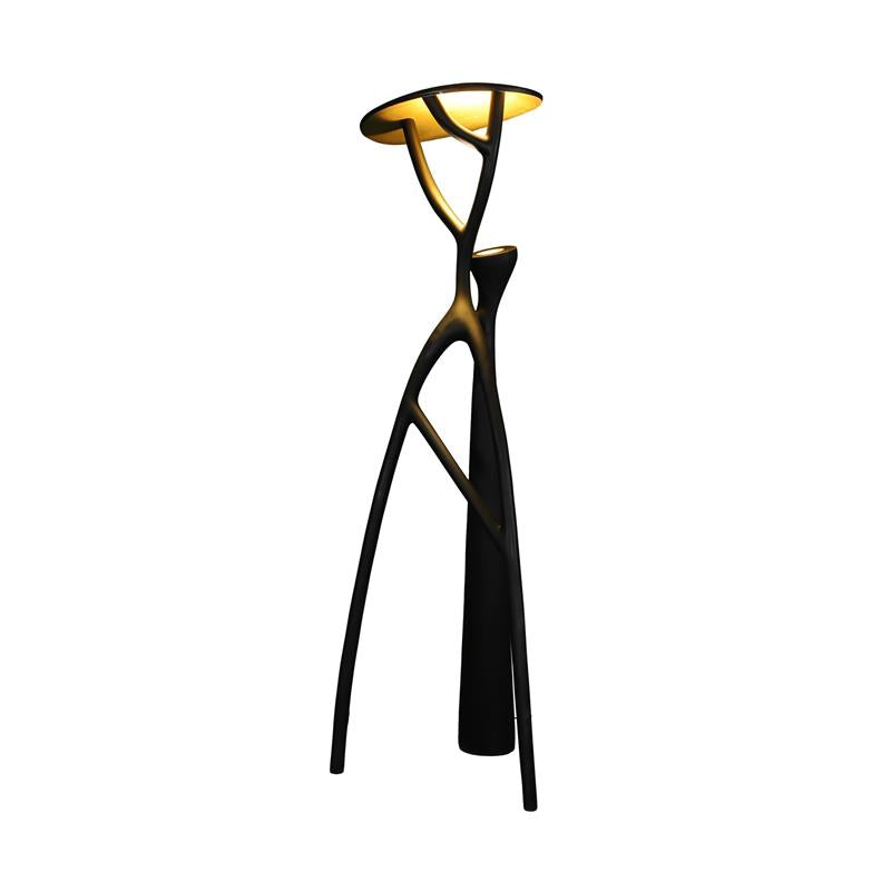 Black Sculpture Floor Lamp - Lamp Copper