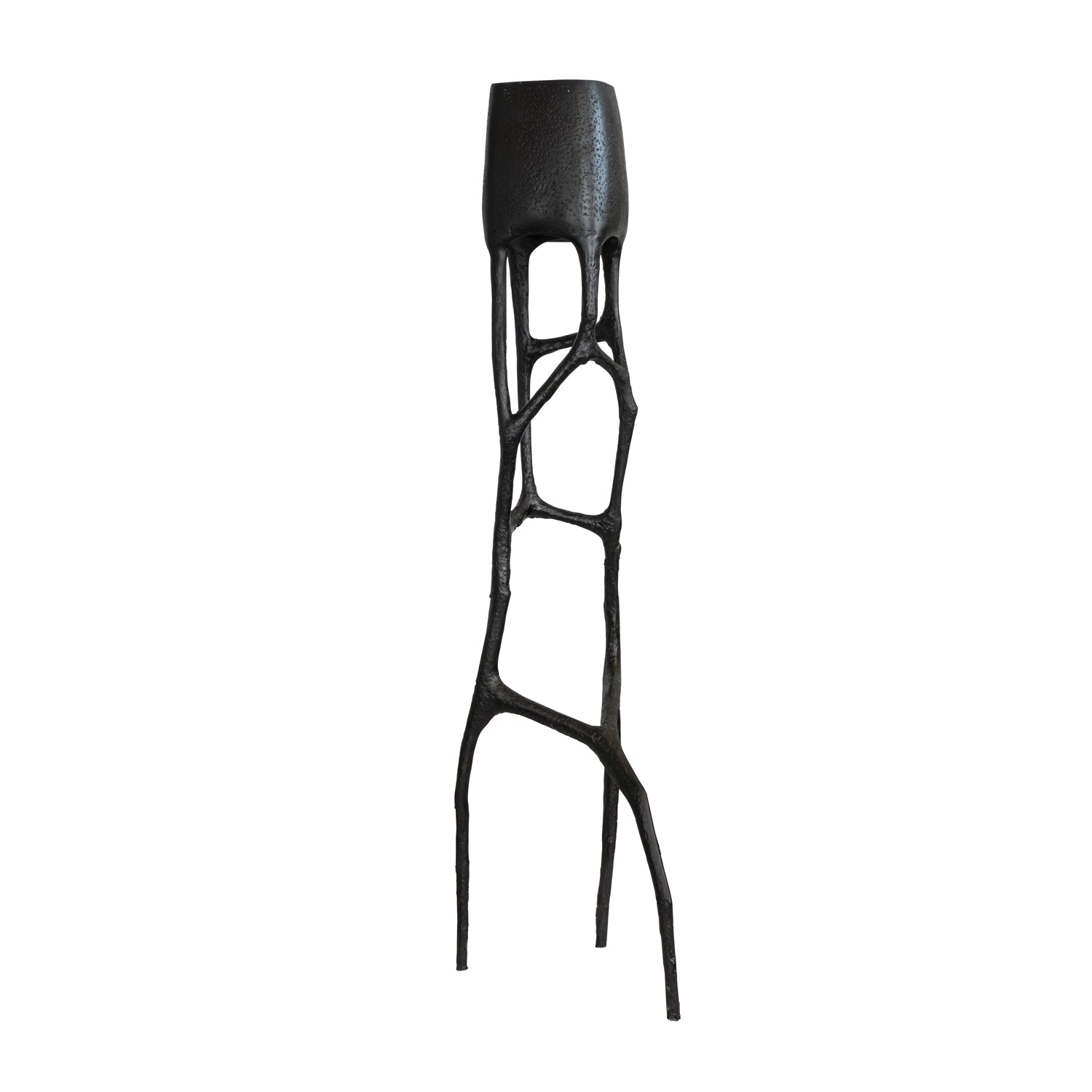 Black Tree Sculpture Floor Lamp - Lamp Copper