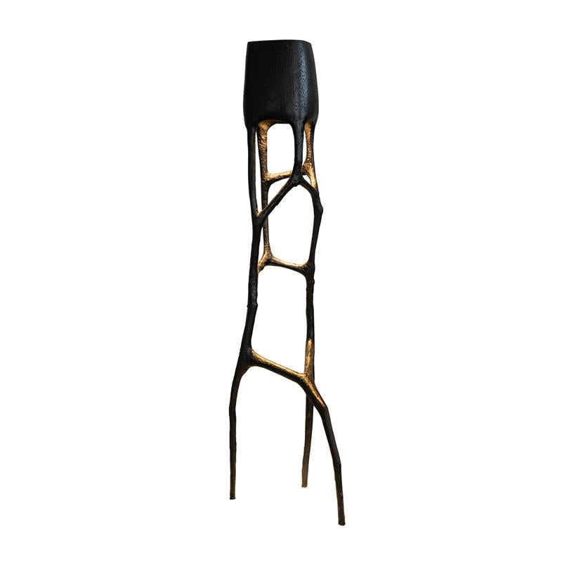 Black Tree Sculpture Floor Lamp - Lamp Copper