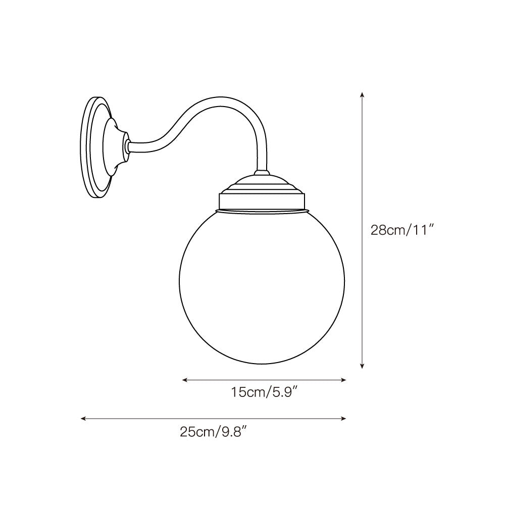 Rauduvyd Modern Minimalist Alabaster Metal Wall Lamp - Lamp Copper