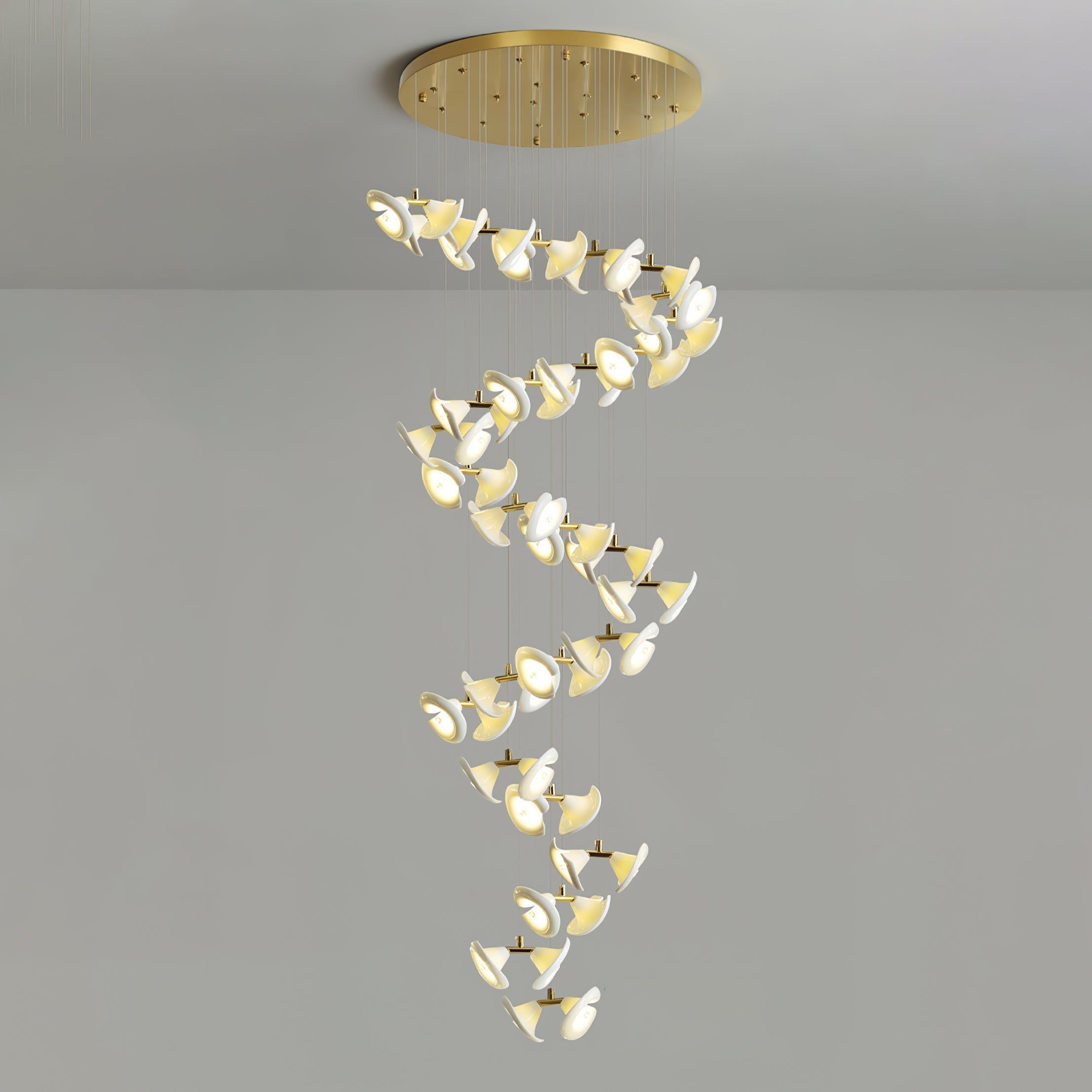 Ernoreth Art Deco Ceramic Chandelier - Blowlighting