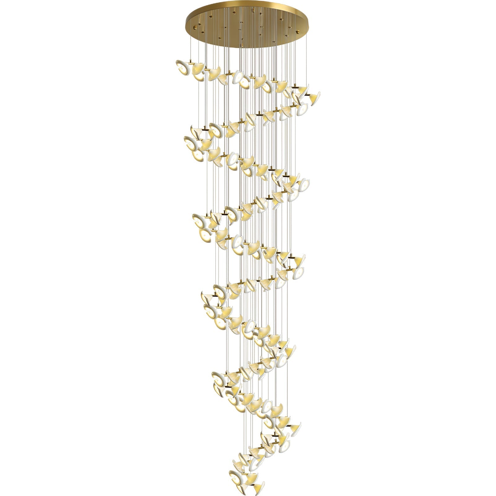 Ernoreth Art Deco Ceramic Chandelier - Blowlighting