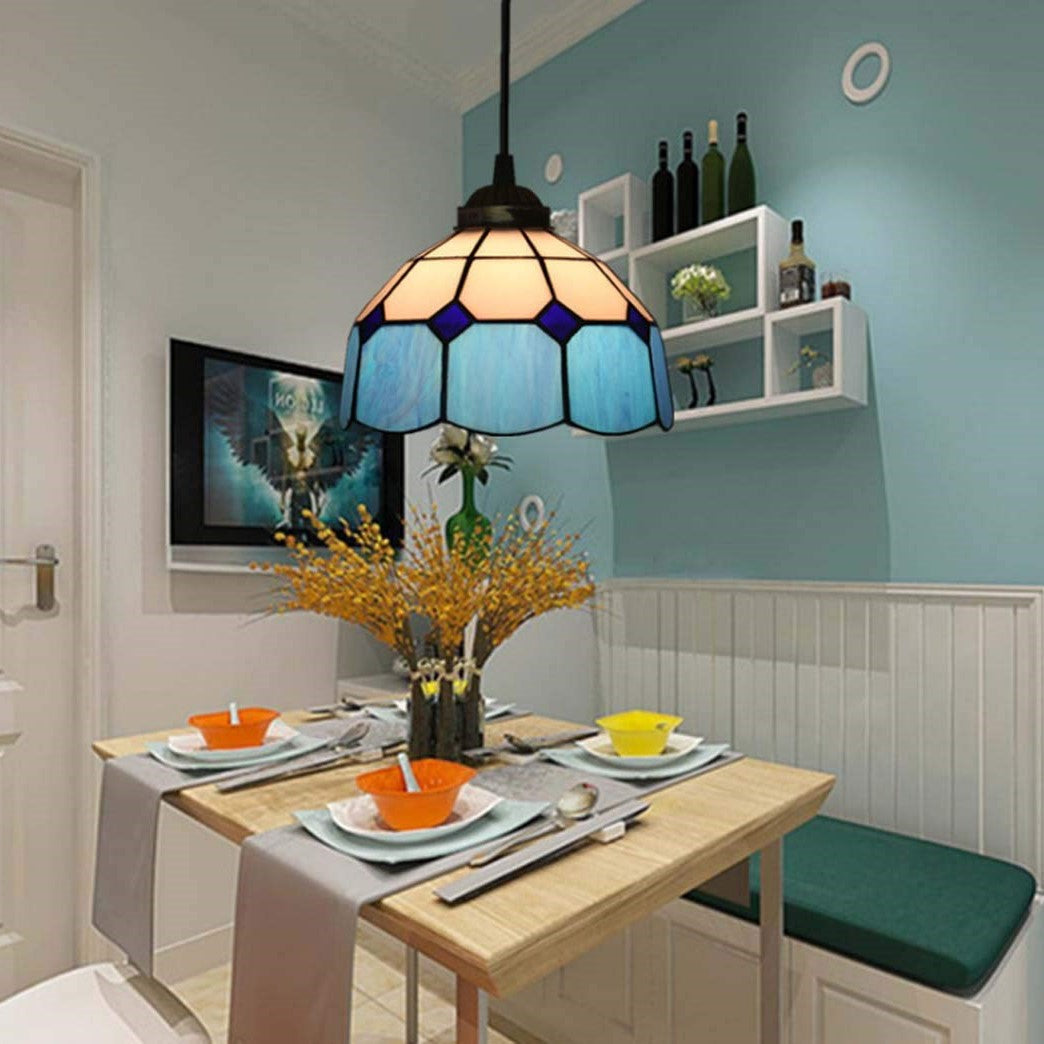 Tiffany Nordica Metallo/Vetro Lampada a Sospensione  Soggiorno