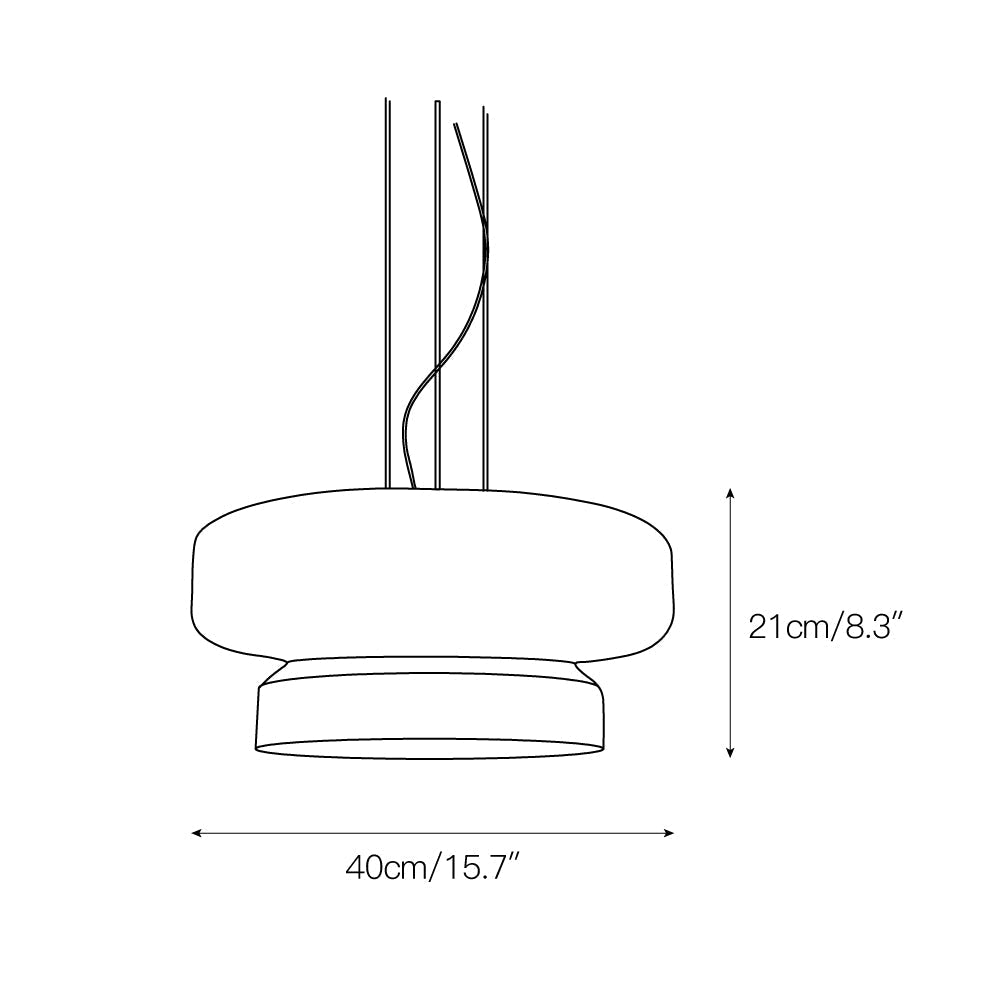 Xenuvyj Modern Minimalist Metal Glass Pendant Lamp - Lamp Copper