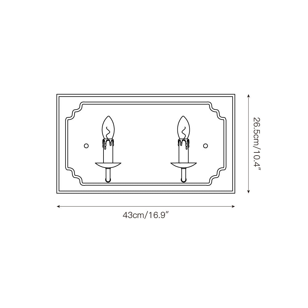 Vatnuvyd Rustic Cube Wooden Metal Sconce - Lamp Copper