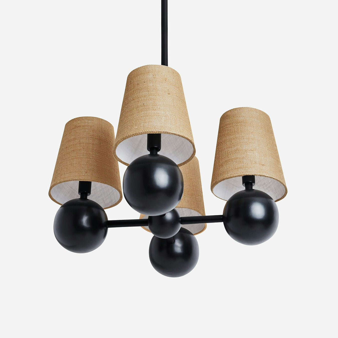 Aevuvyj Premium Elegance Brass Fabric Metal Chandelier - Lamp Copper