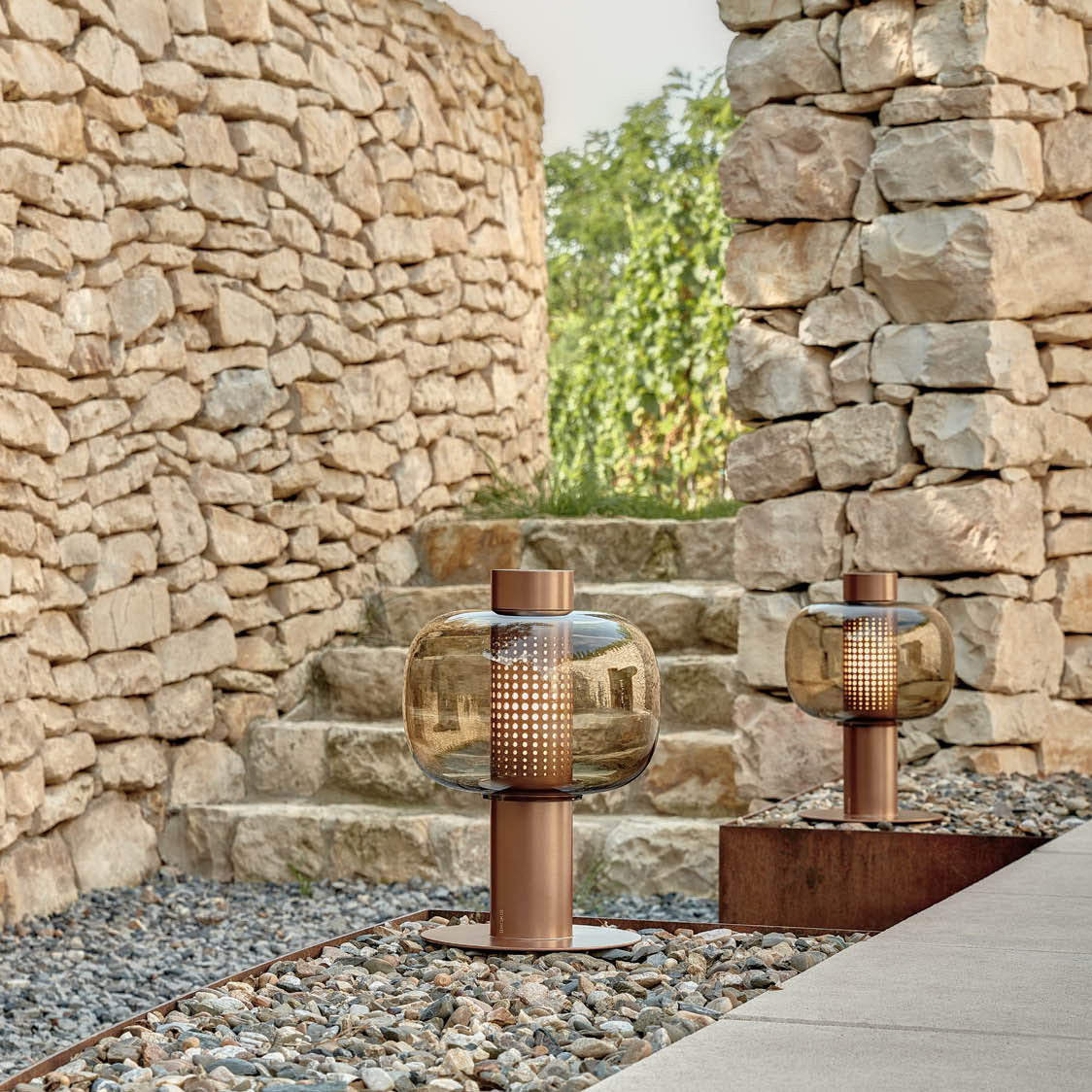 Bonbori Table Lamp - Lamp Copper