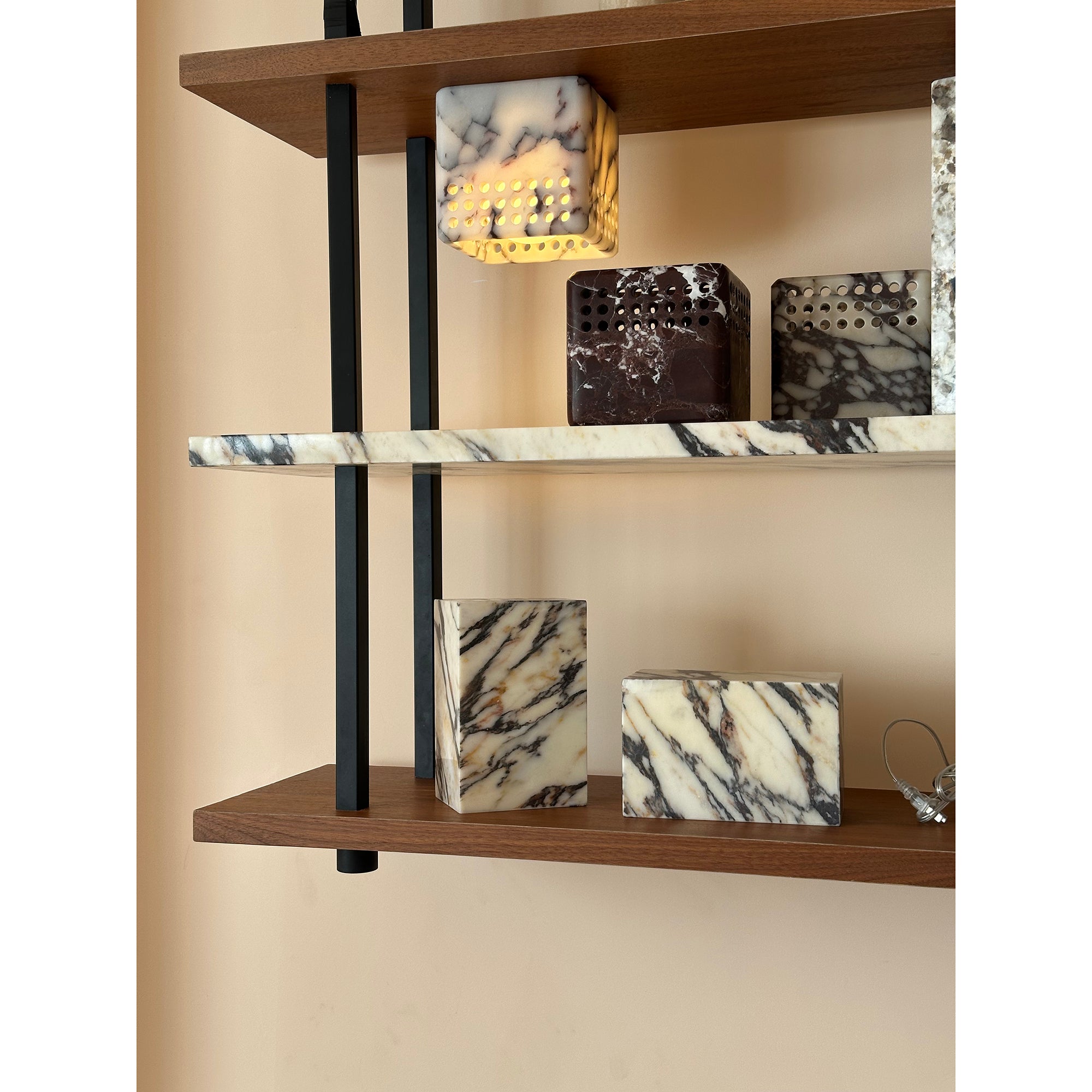 Bond Modern Minimalist Marble Ceiling Lamp - Lamp Copper