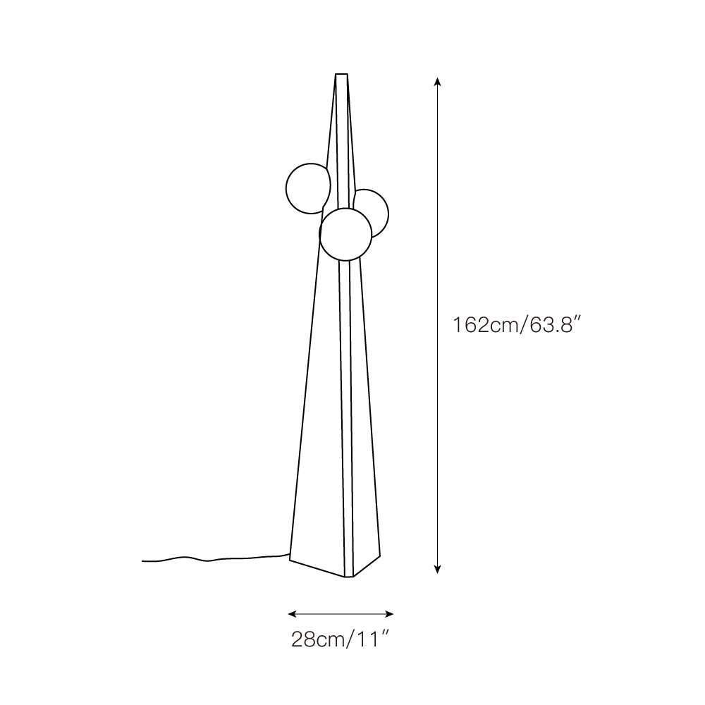 Bonhomme Floor Lamp - Lamp Copper