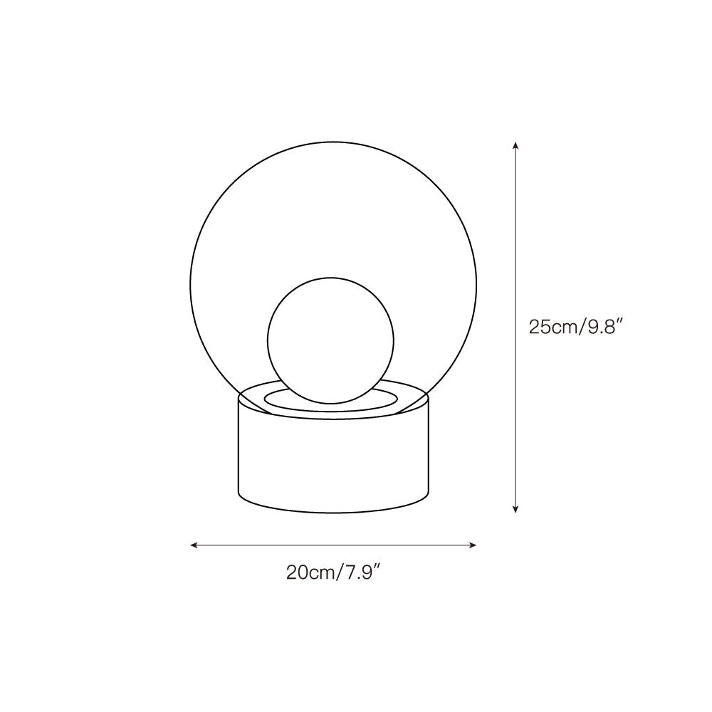 Boule Table Lamp - Lamp Copper