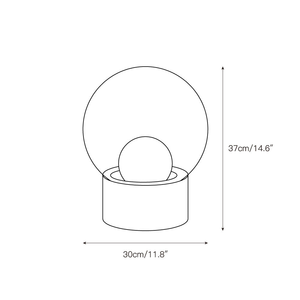 Boule Table Lamp - Lamp Copper