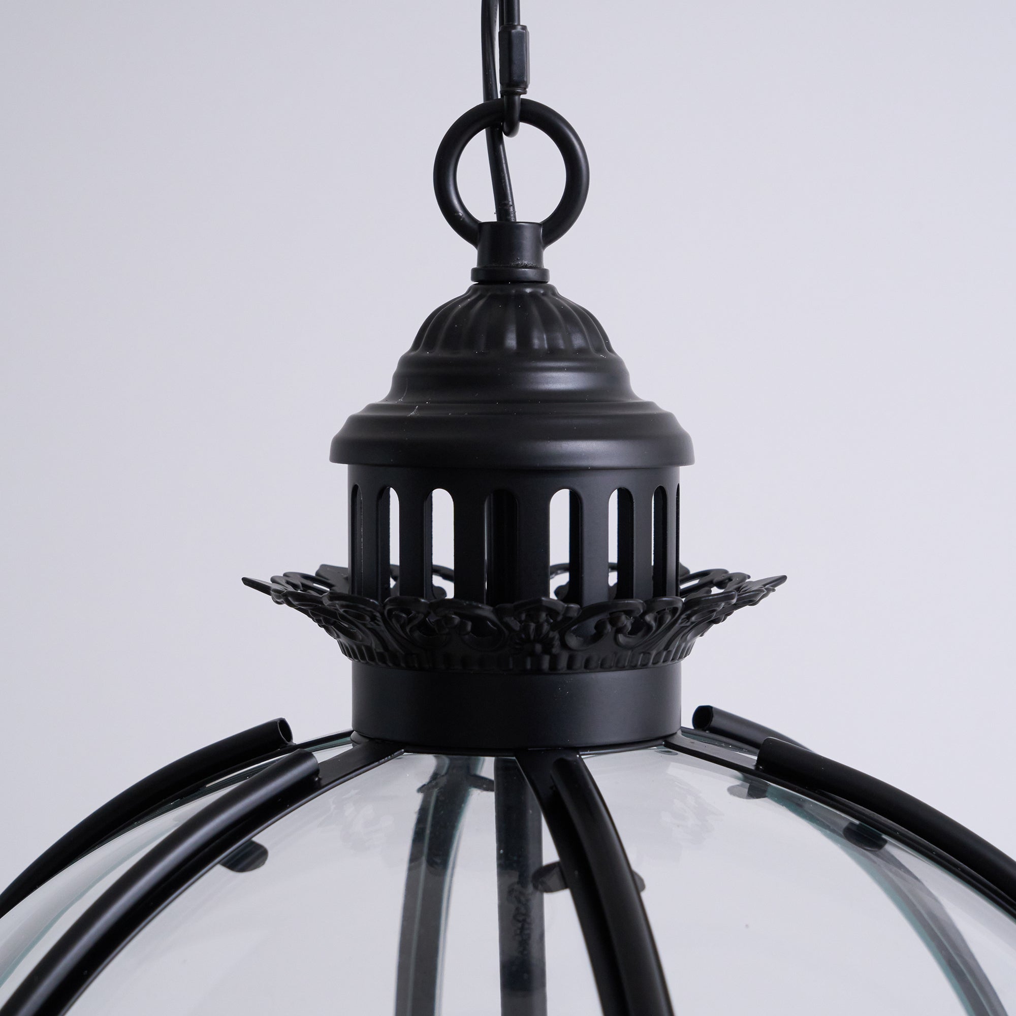 Svelte Vintage Industrial Metal Glass Pendant Light - Lamp Copper