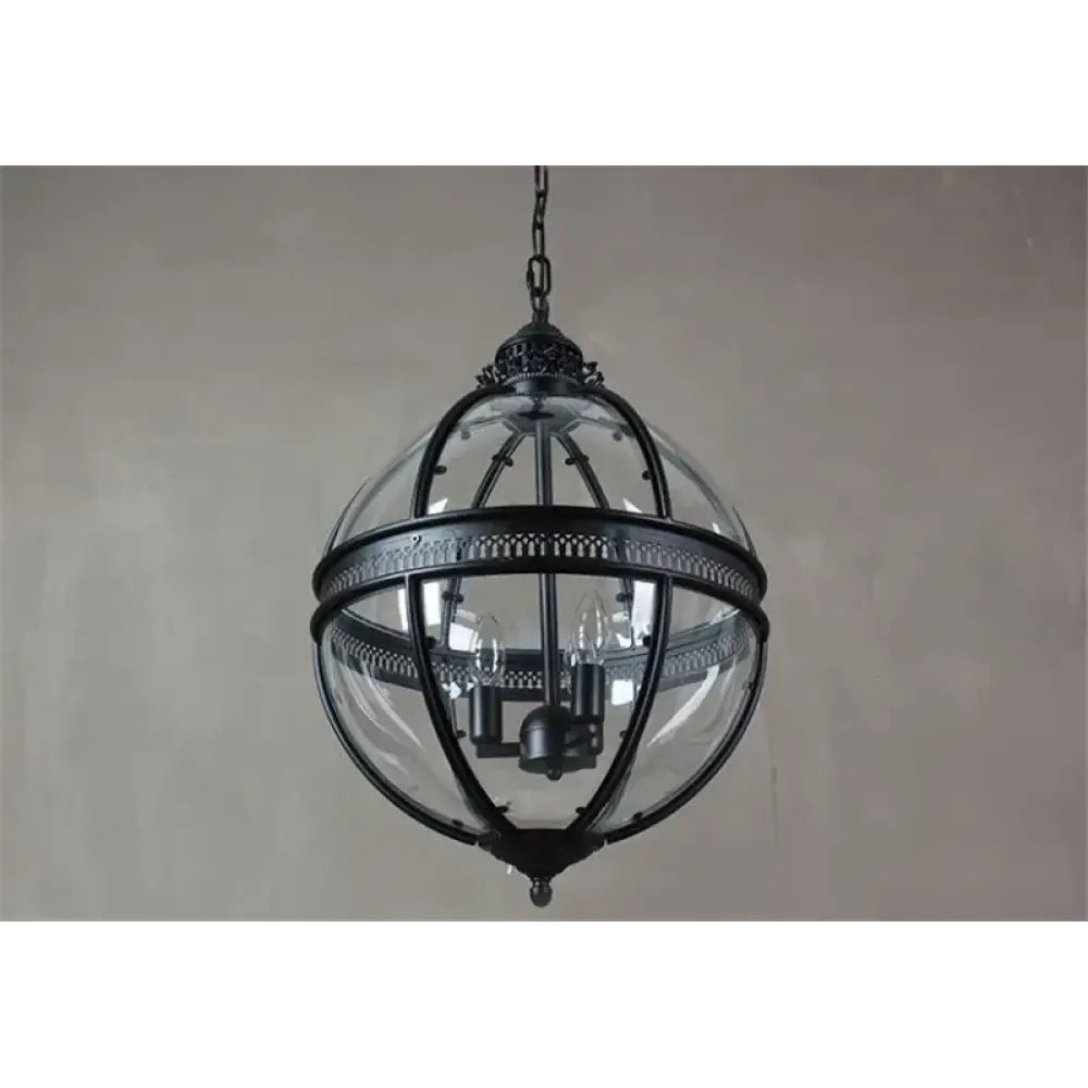 Svelte Vintage Industrial Metal Glass Pendant Light - Lamp Copper