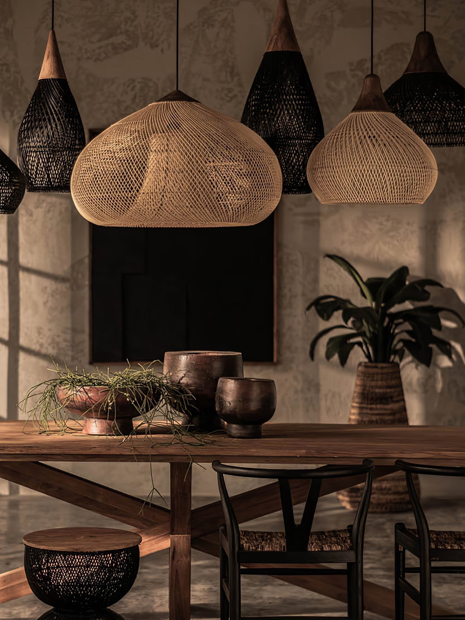 Braided Rattan Pendant Lamp - Blowlighting