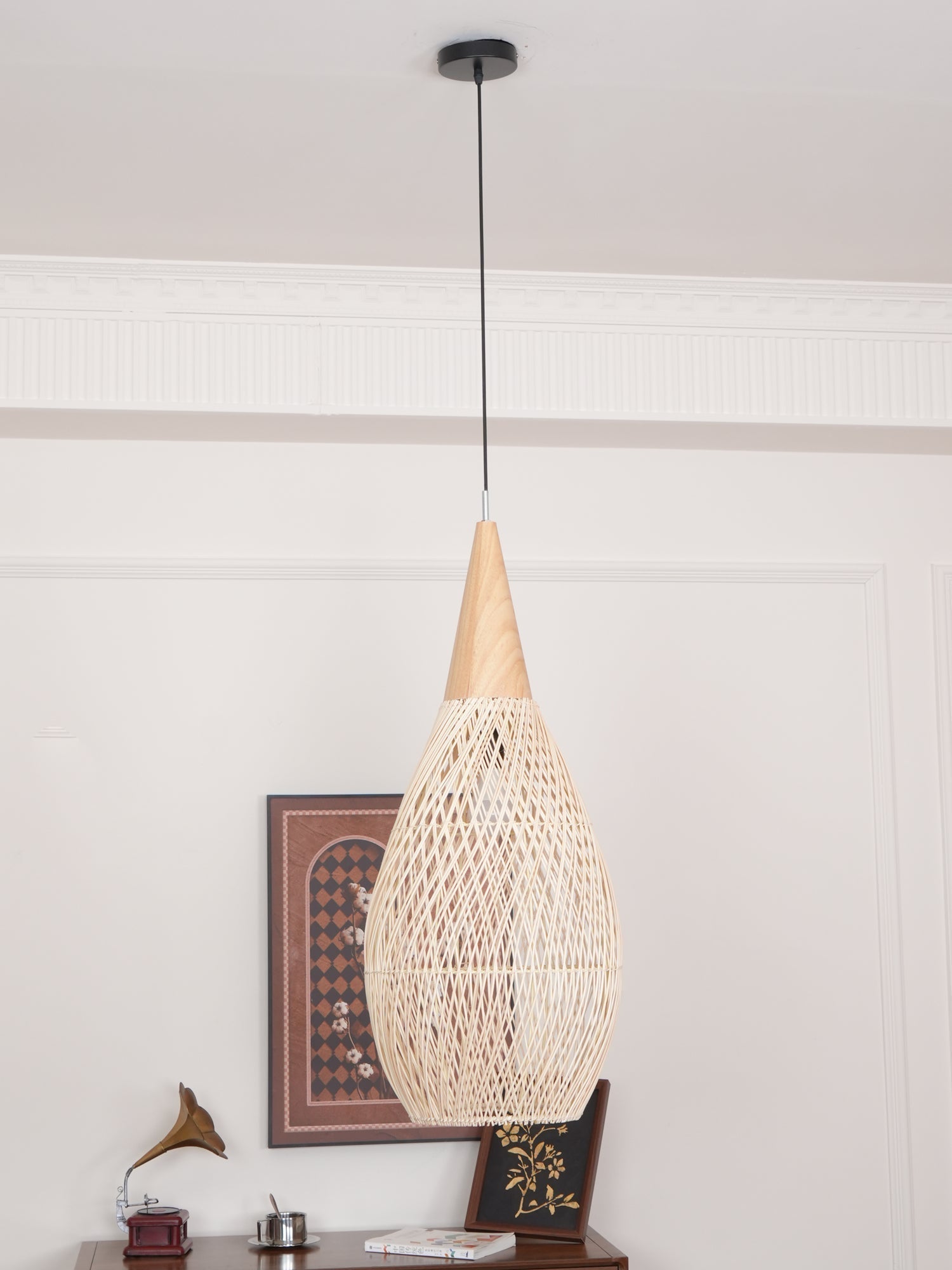 Braided Rattan Pendant Lamp - Blowlighting