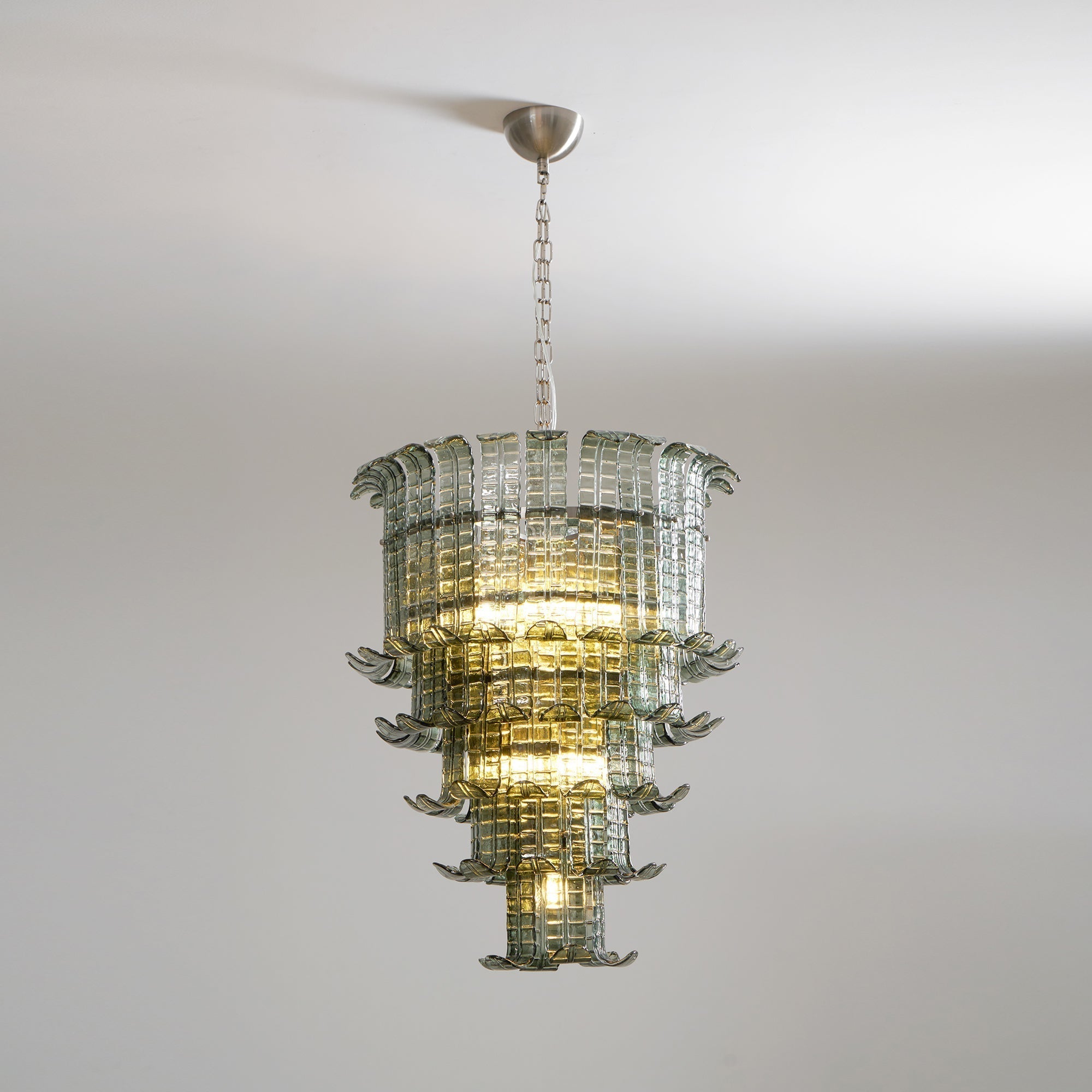 Aether Postmodern Luxury Glass Metal Chandelier - Lamp Copper