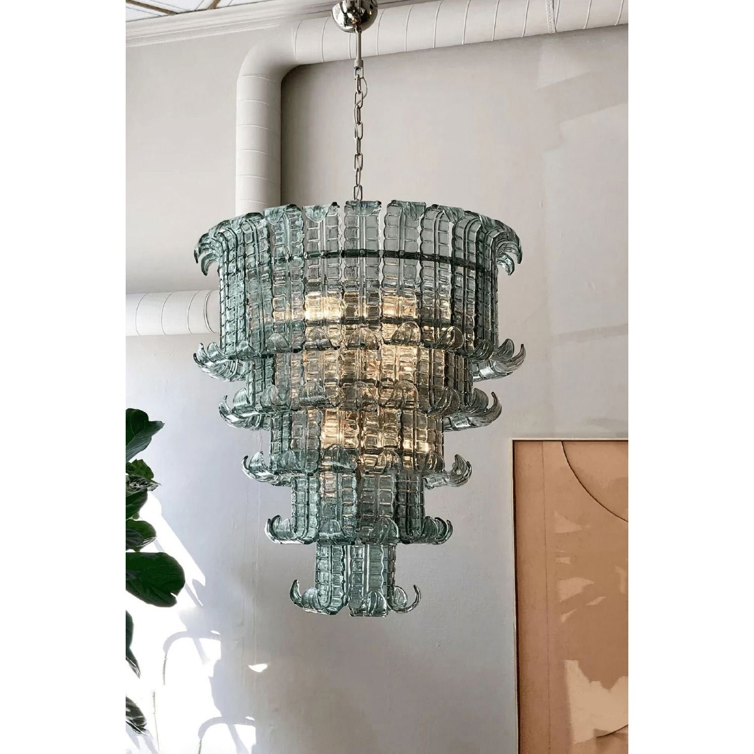 Aether Postmodern Luxury Glass Metal Chandelier - Lamp Copper
